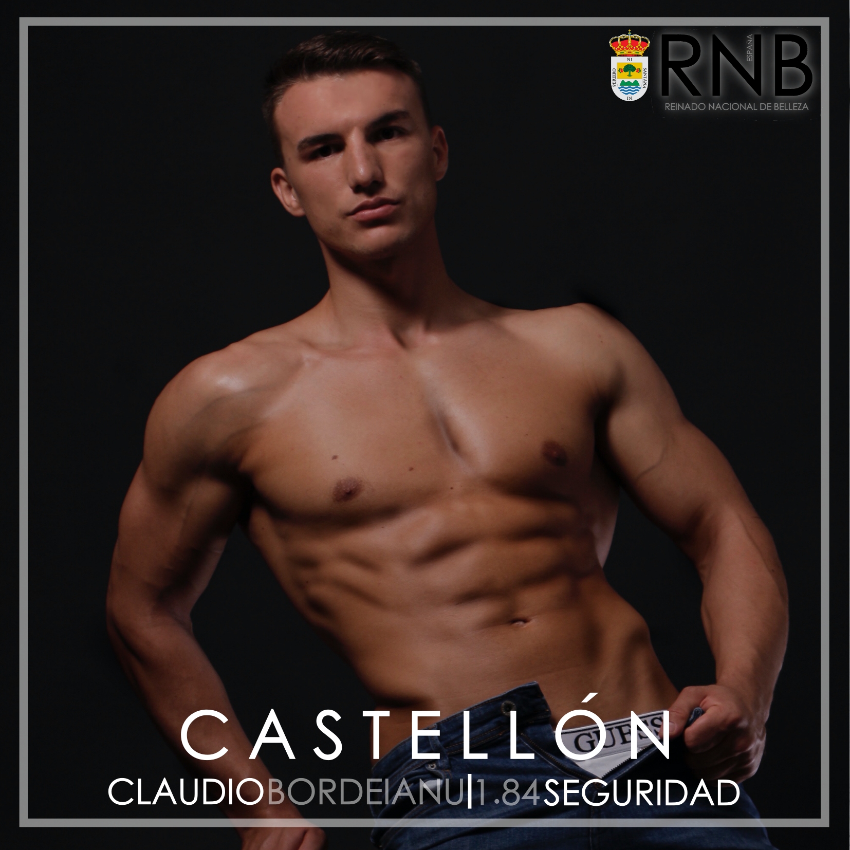 Mister RNB Castellon 2020 Claudio Bordeianu Banner Cuerpo