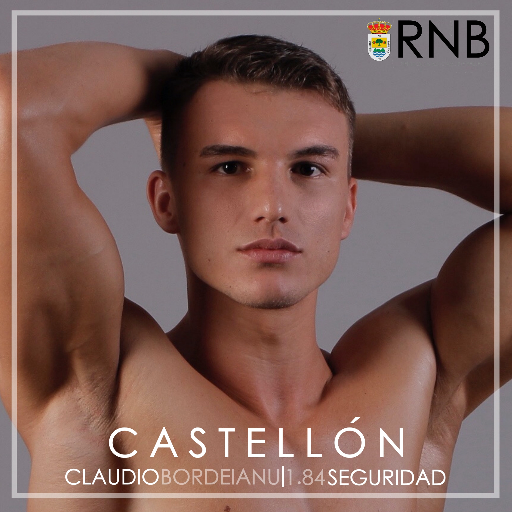 Mister RNB Castellon 2020 Claudio Bordeianu Banner Rostro