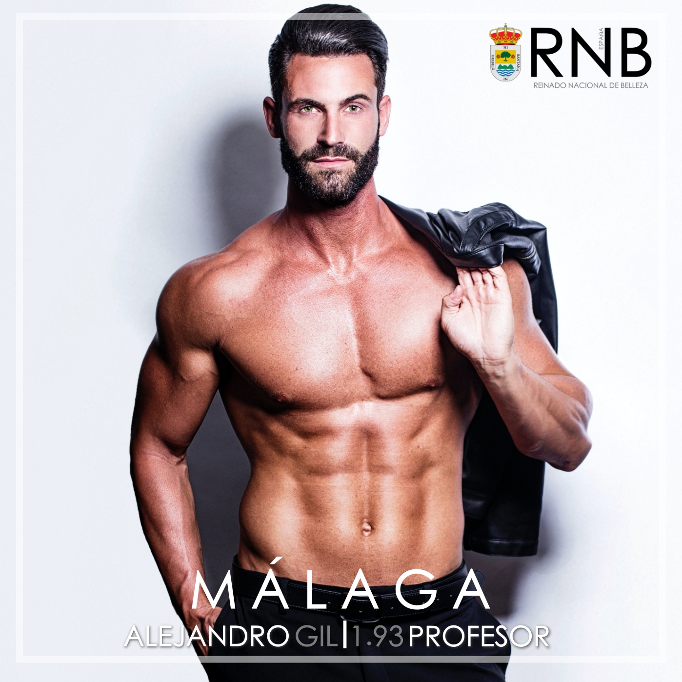 Mister RNB Malaga 2020 Alejandro Gil Banner Cuerpo