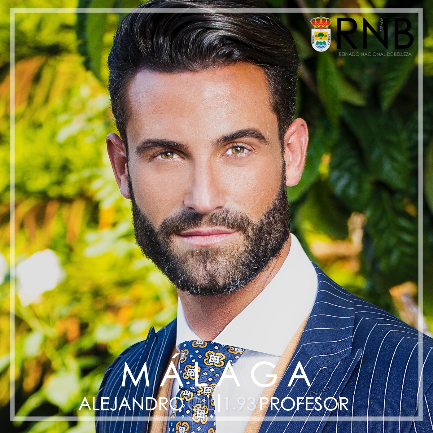 Mister RNB Malaga 2020 Alejandro Gil Banner Rostro