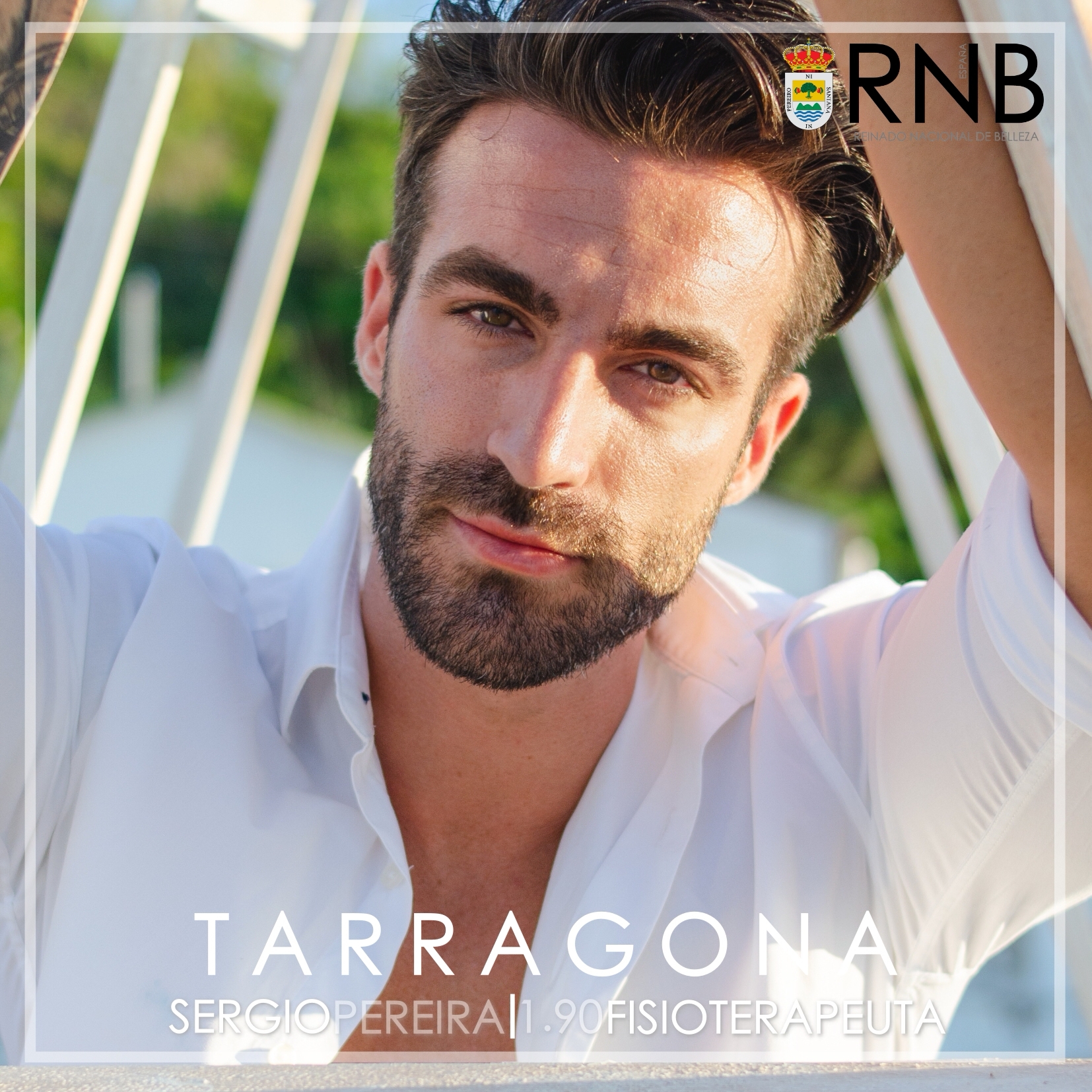 Mister RNB Tarragona 2020 Sergio Pereira Banner Rostro