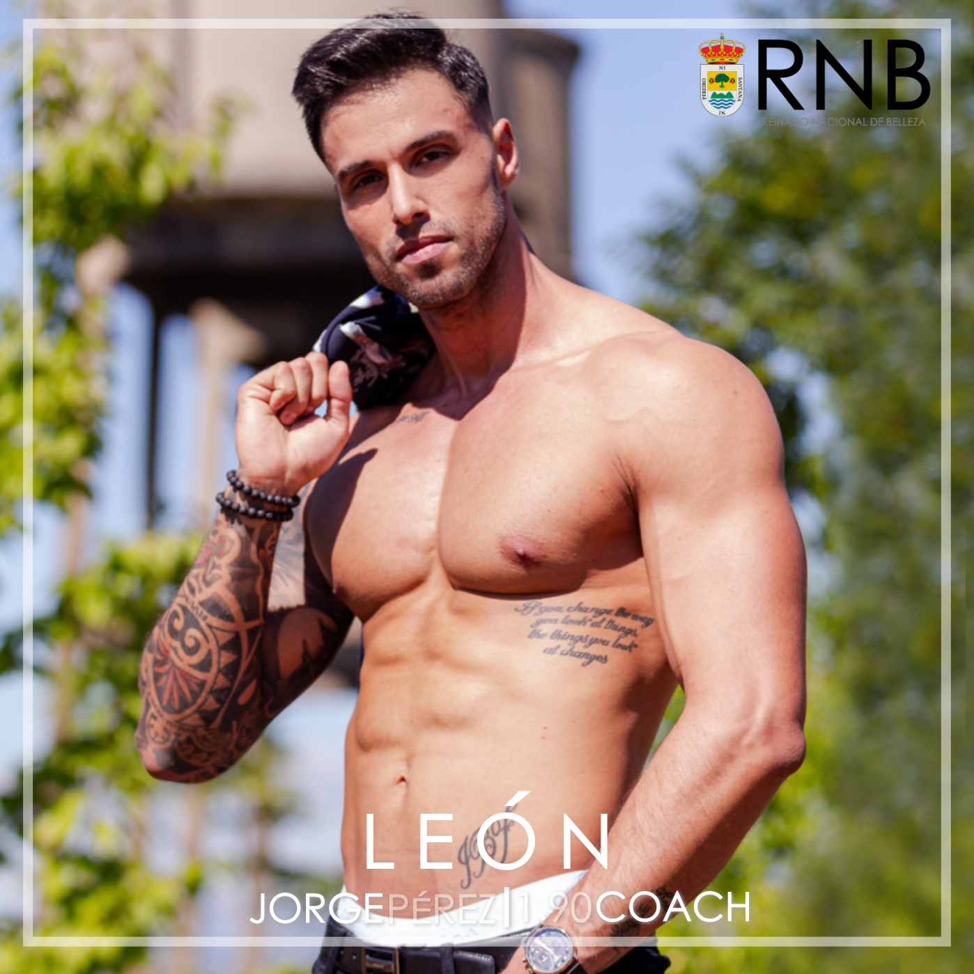 Jorge Perez Mister RNB Leon 2020 Banner Cuerpo