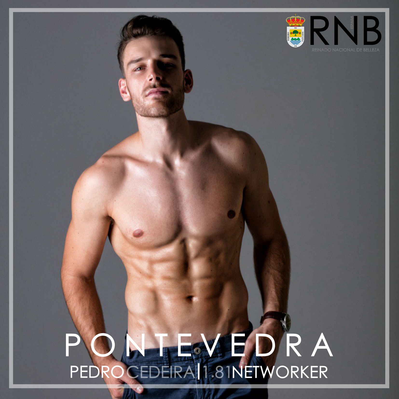 Mister RNB Pontevedra 2020 Pedro Cedeira Banner Cuerpo