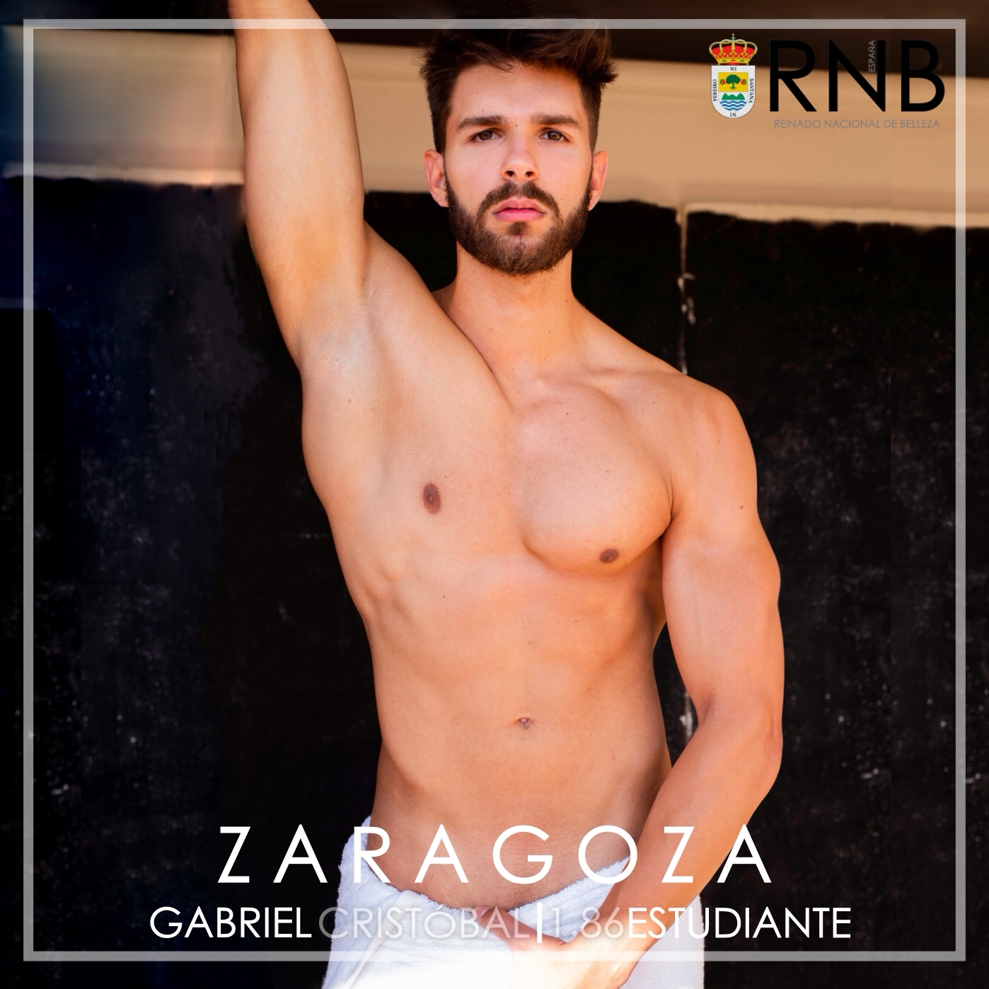 Gabriel Cristobal Mister RNB Zaragoza 2020 Banner Cuerpo