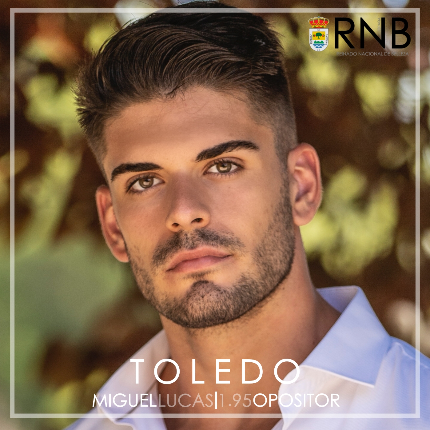 Miguel Lucas Mister RNB Toledo 2020 Banner Rostro