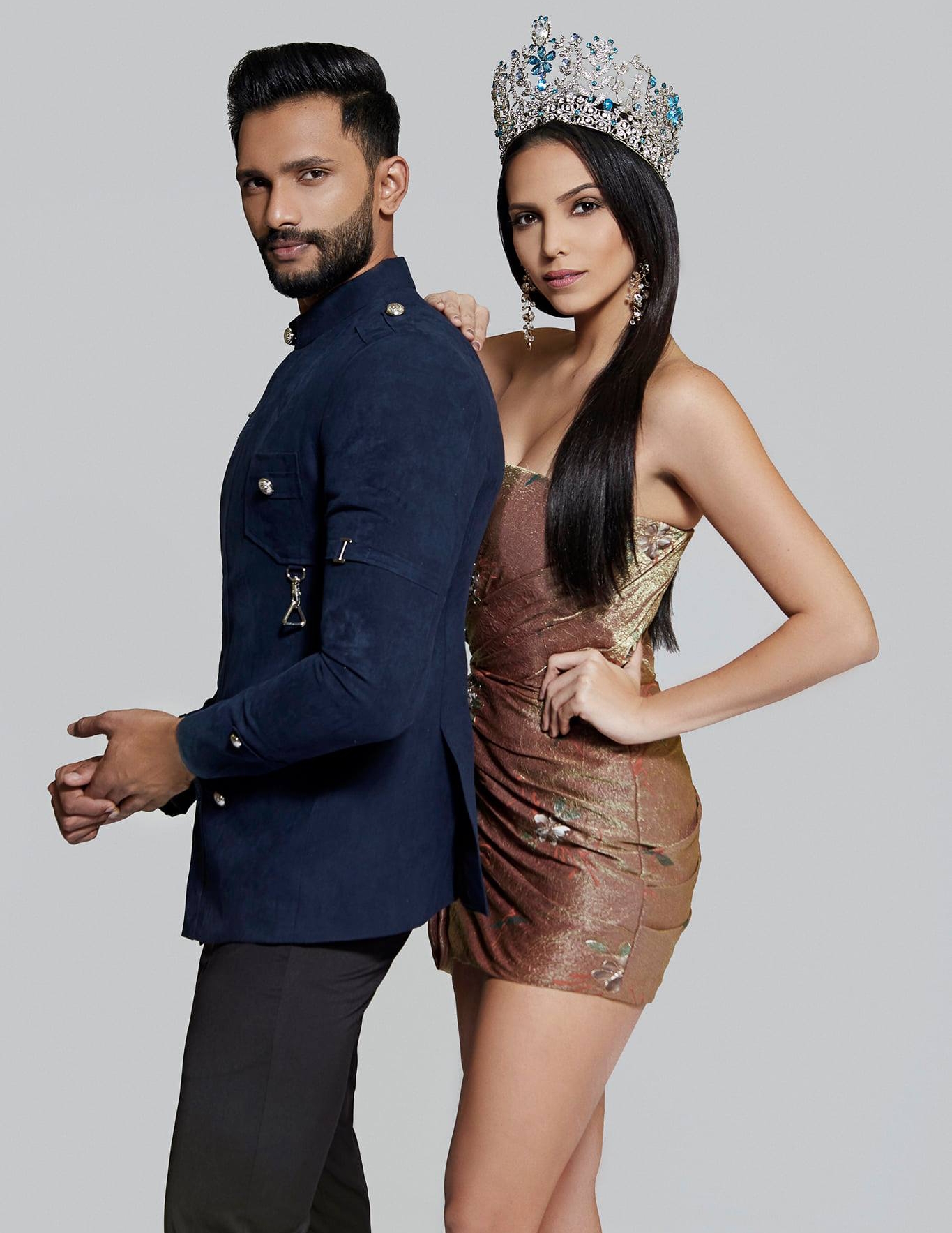 Miss and Mister Supranational 2018 Prathamesh Maulingkar from India and Valeria Vazquez from Puerto Rico