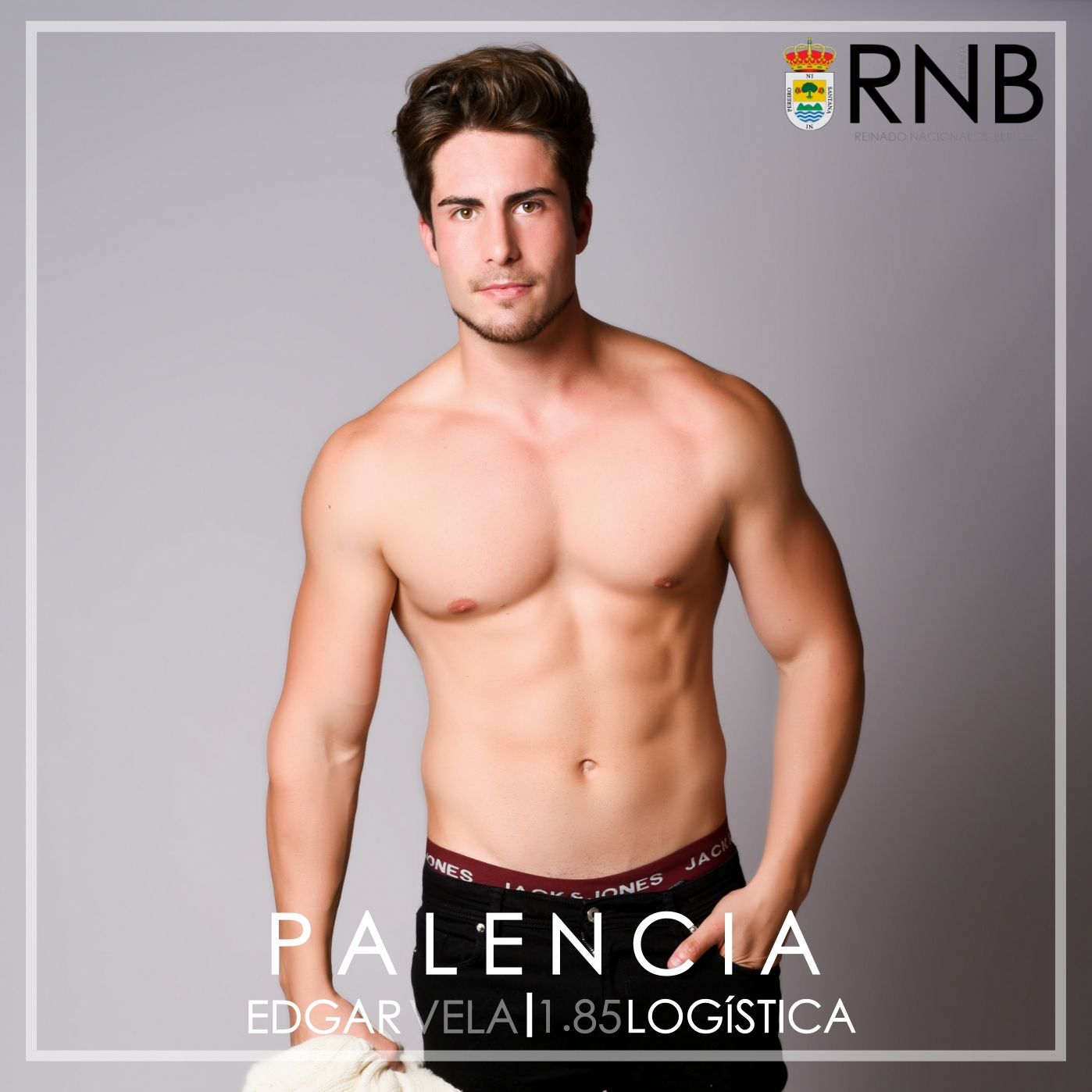 Edgar Vela Mister RNB Palencia 2020 Banner Cuerpo