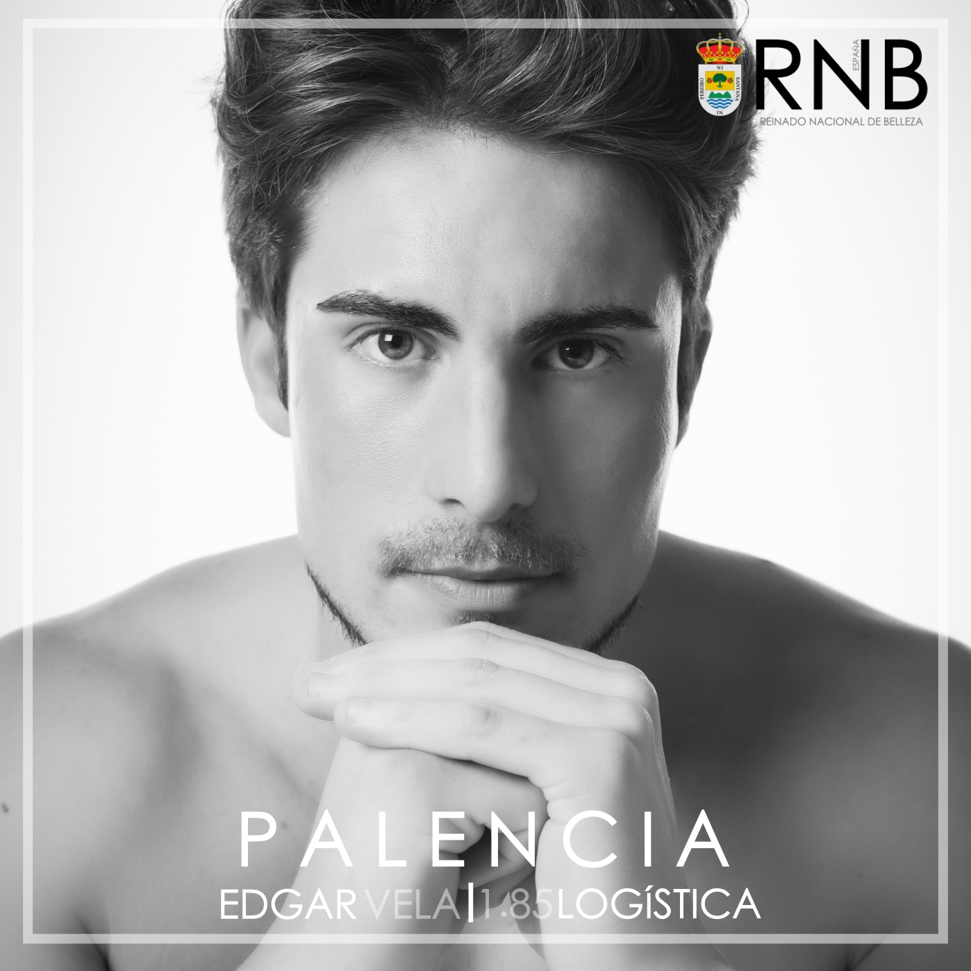 Edgar Vela Mister RNB Palencia 2020 Banner Rostro