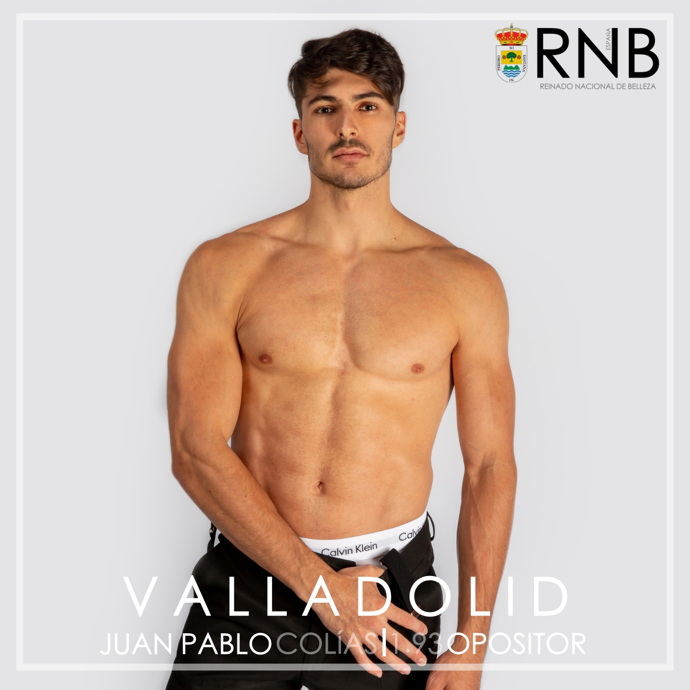 Juan Pablo Colias Mister RNB Valladolid 2020 Banner Cuerpo