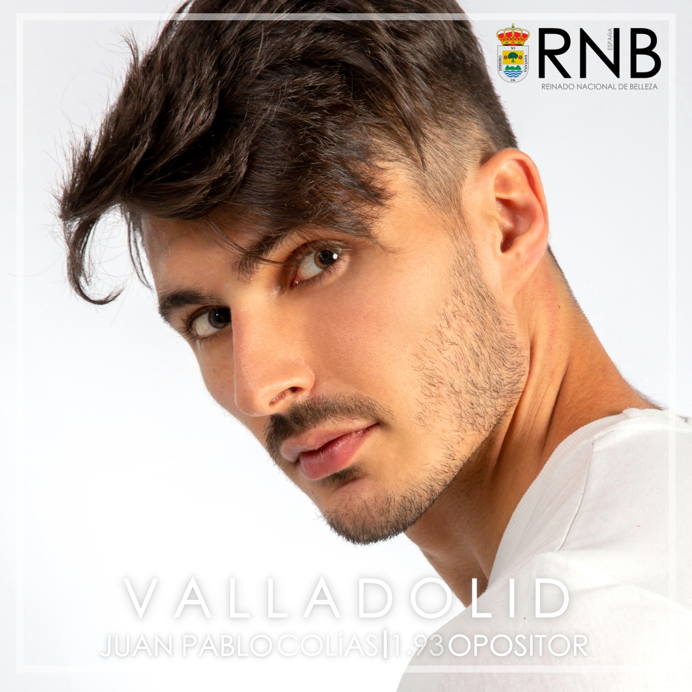 Juan Pablo Colias Mister RNB Valladolid 2020 Banner Rostro