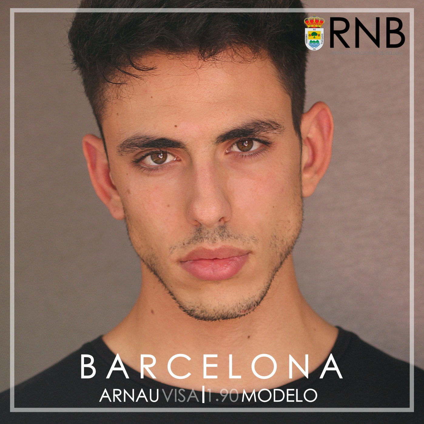 Arnau Visa Mister RNB Barcelona 2021 Banner Rostro