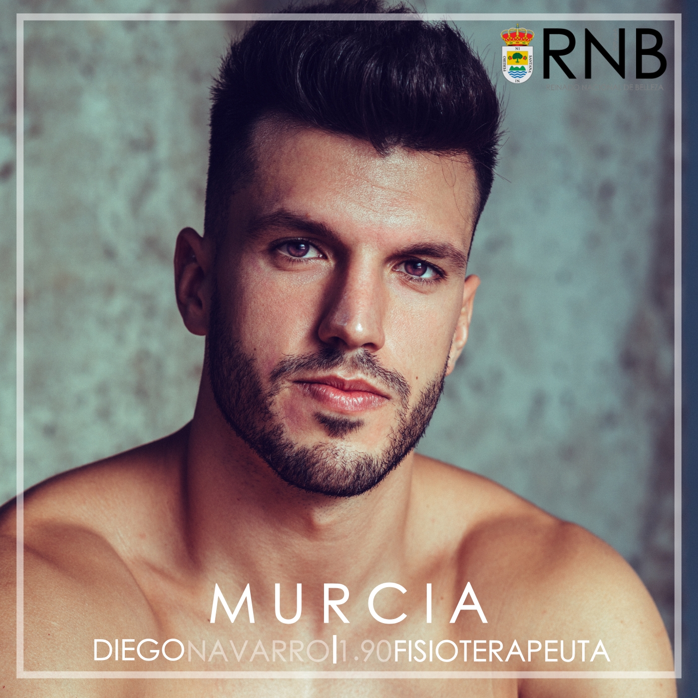 Diego Navarro Mister RNB Murcia 2021 Banner Rostro