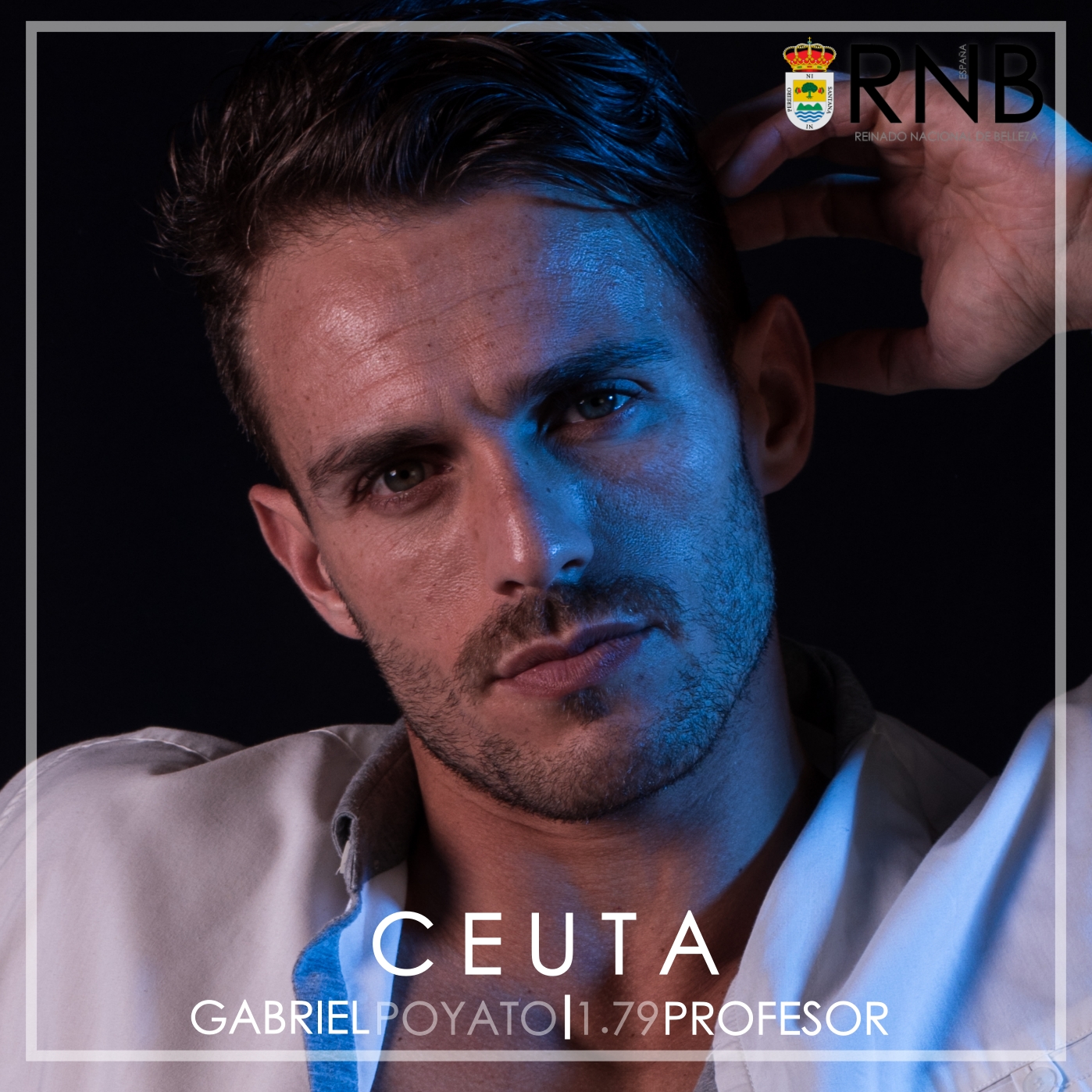 Gabriel Poyato Mister RNB Ceuta 2021 Banner Rostro