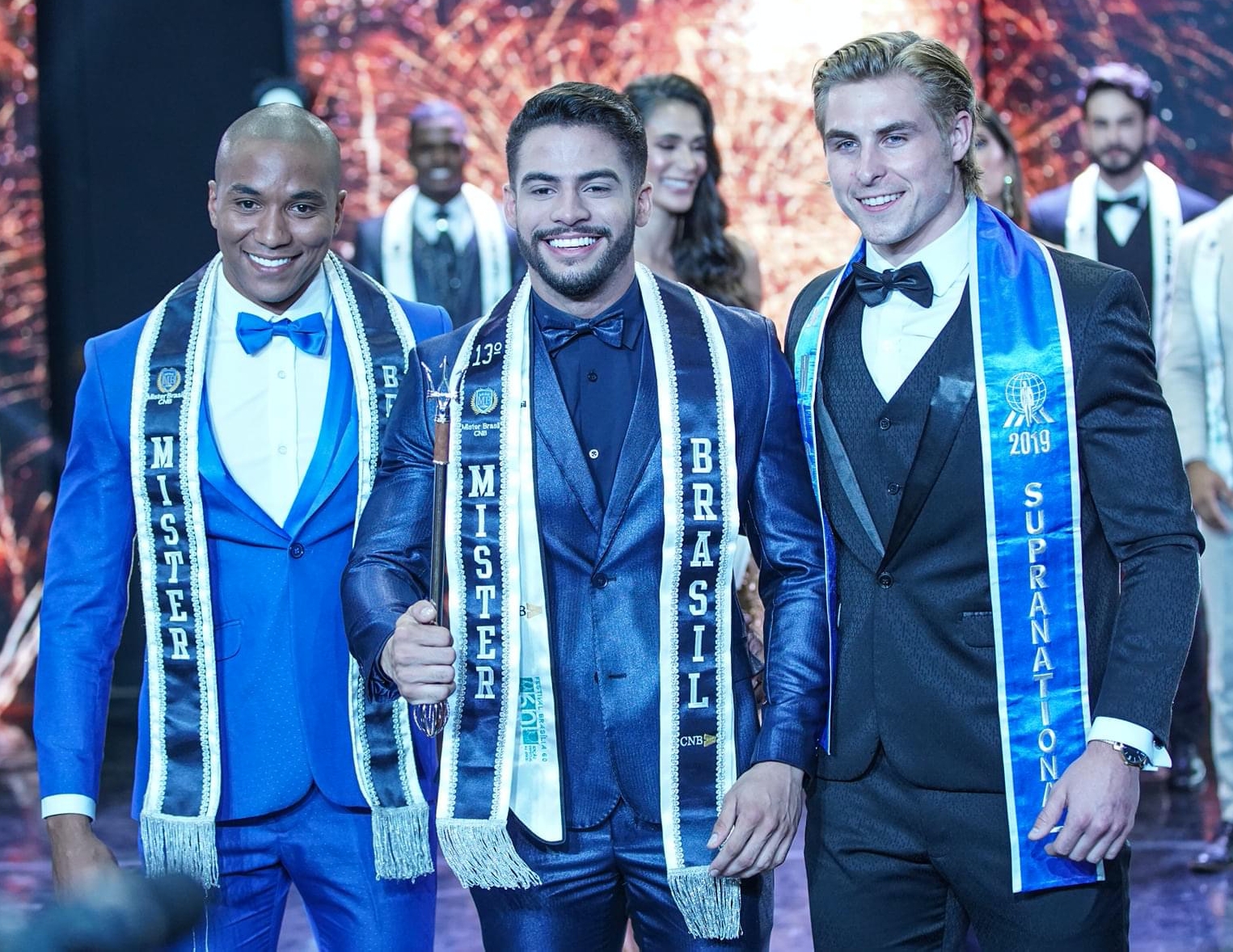 Mister Supranational Brazil 2019 Italo Cerqueira, Mister Supranational Brazil 2021 William Gama and Mister Supranational 2019 Nate Crnkovich