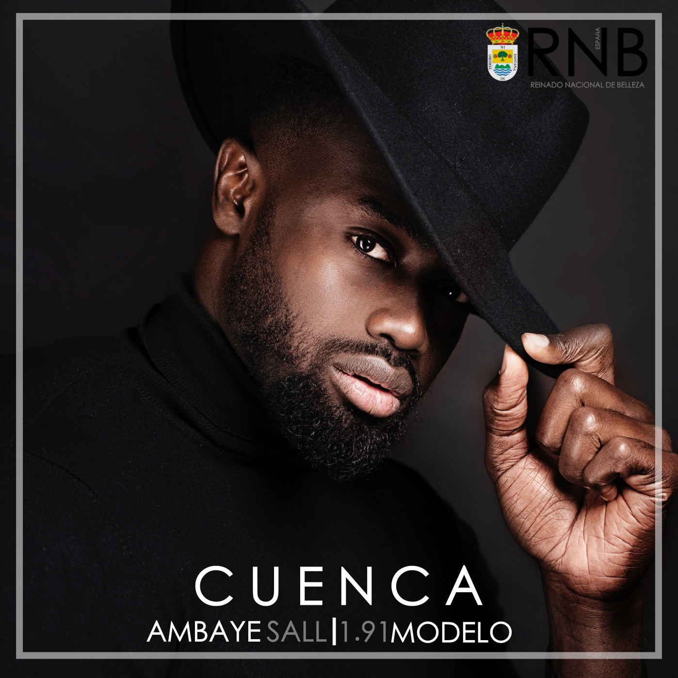 Ambaye Sall Mister RNB Cuenca 2021 Banner Rostro