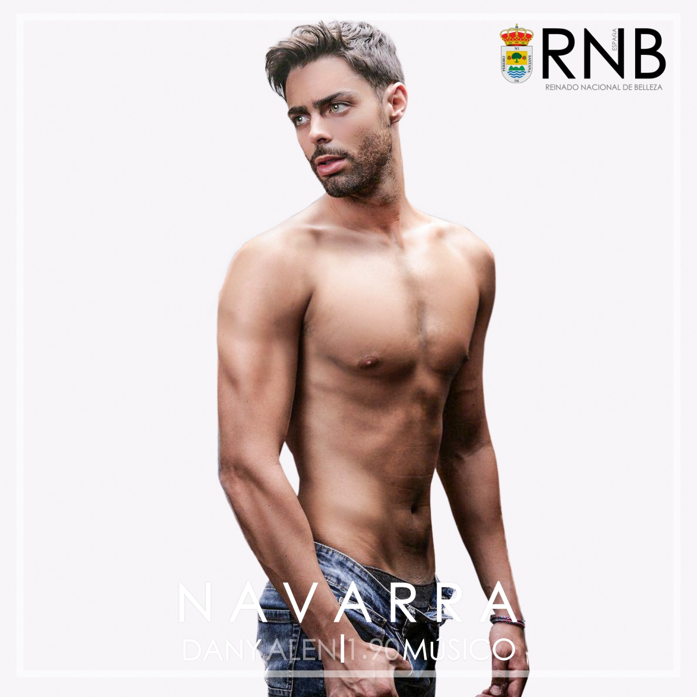 Dany Alen Mister RNB Navarra 2021 Banner Cuerpo