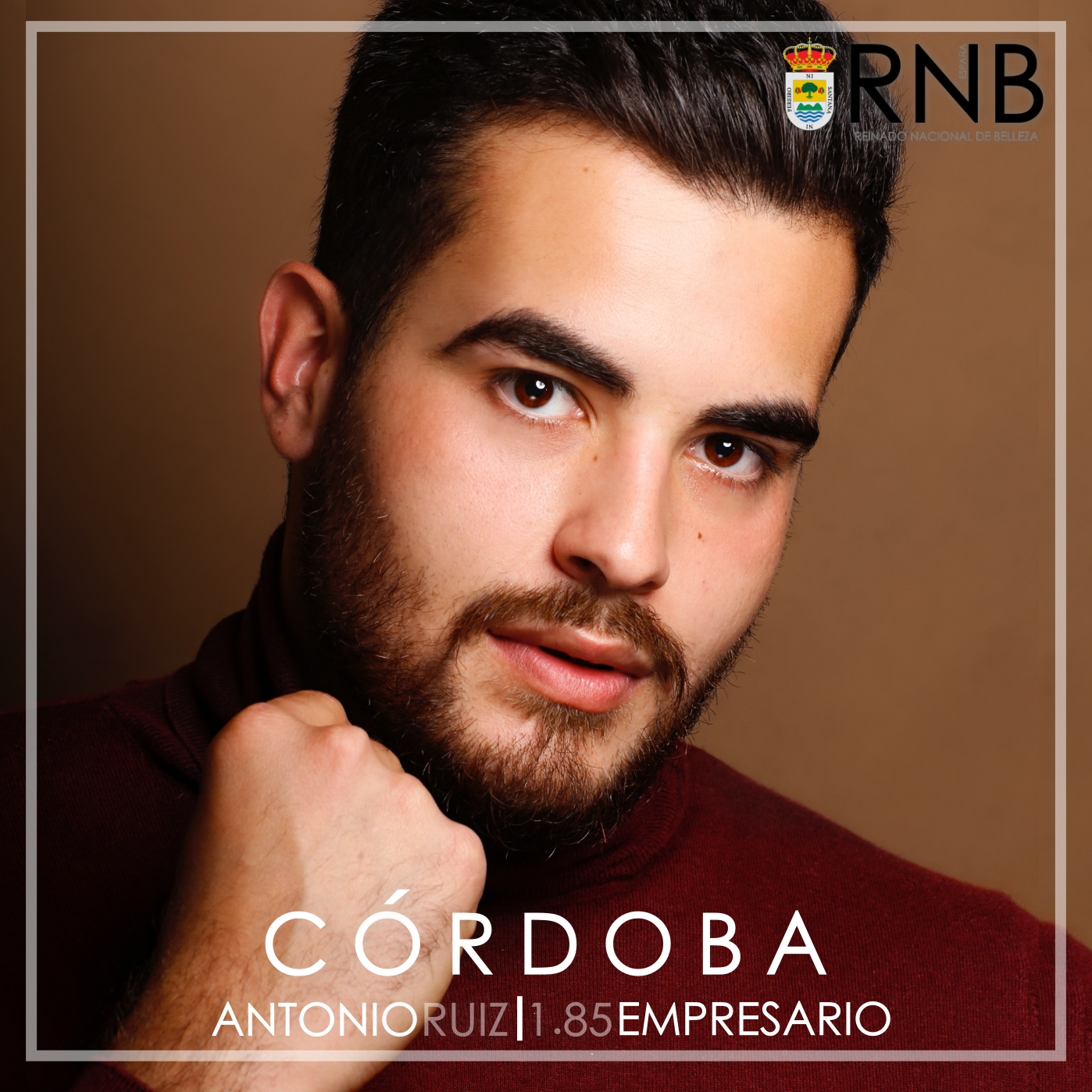 Antonio Ruiz Mister RNB Cordoba 2021 Banner Rostro