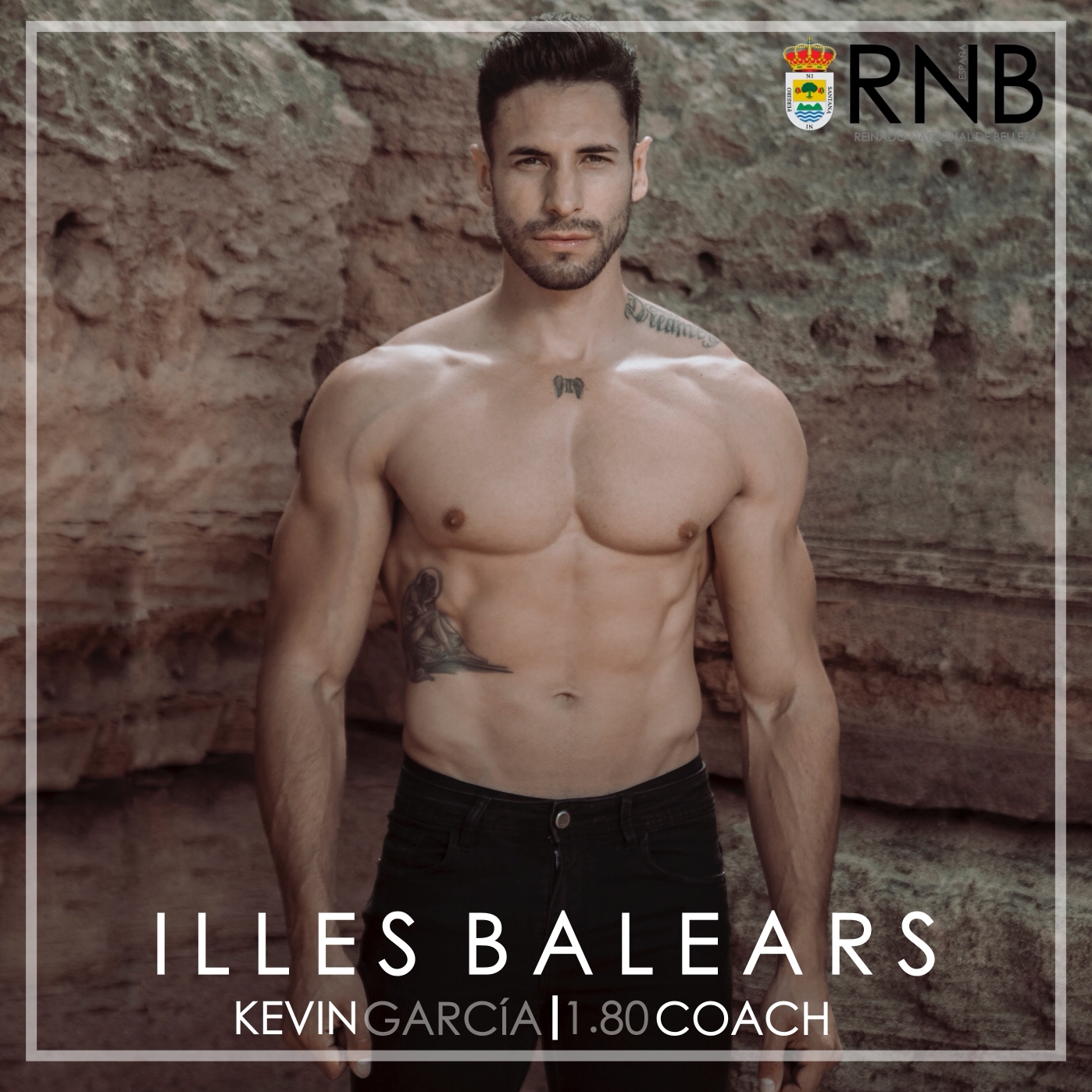 Kevin Garcia Mister RNB Illes Balears 2021 Banner Cuerpo