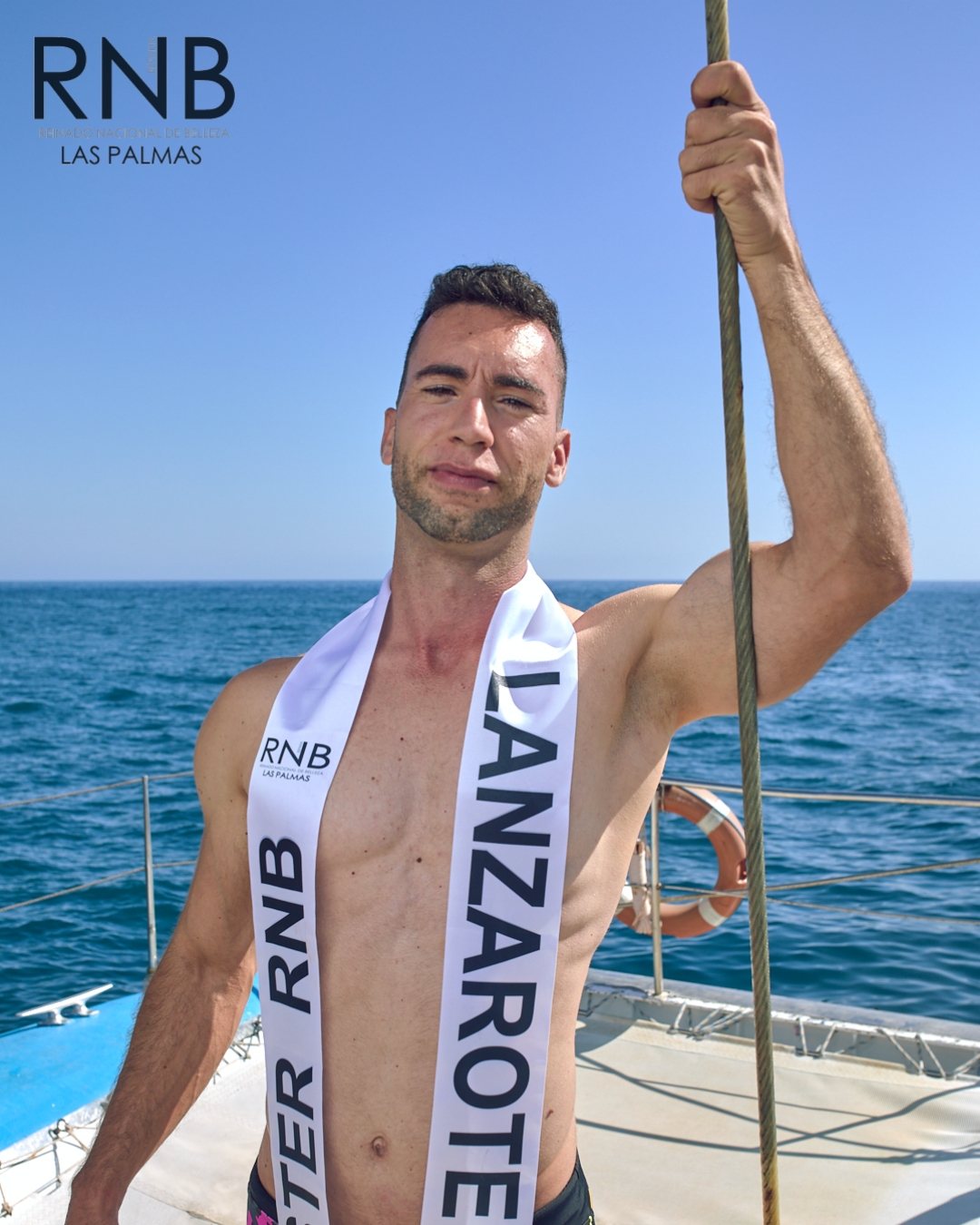 Candidato Baño Mister RNB España Las Palmas 2021 Lanzarote Cristian Adrian Vega Zerpa