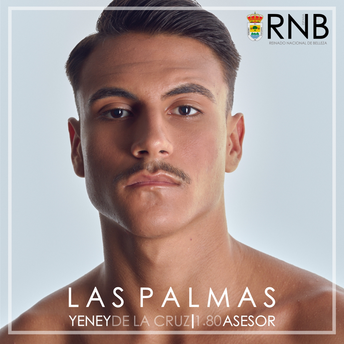 Yeney De La Cruz Mister RNB Las Palmas 2021 Banner Rostro