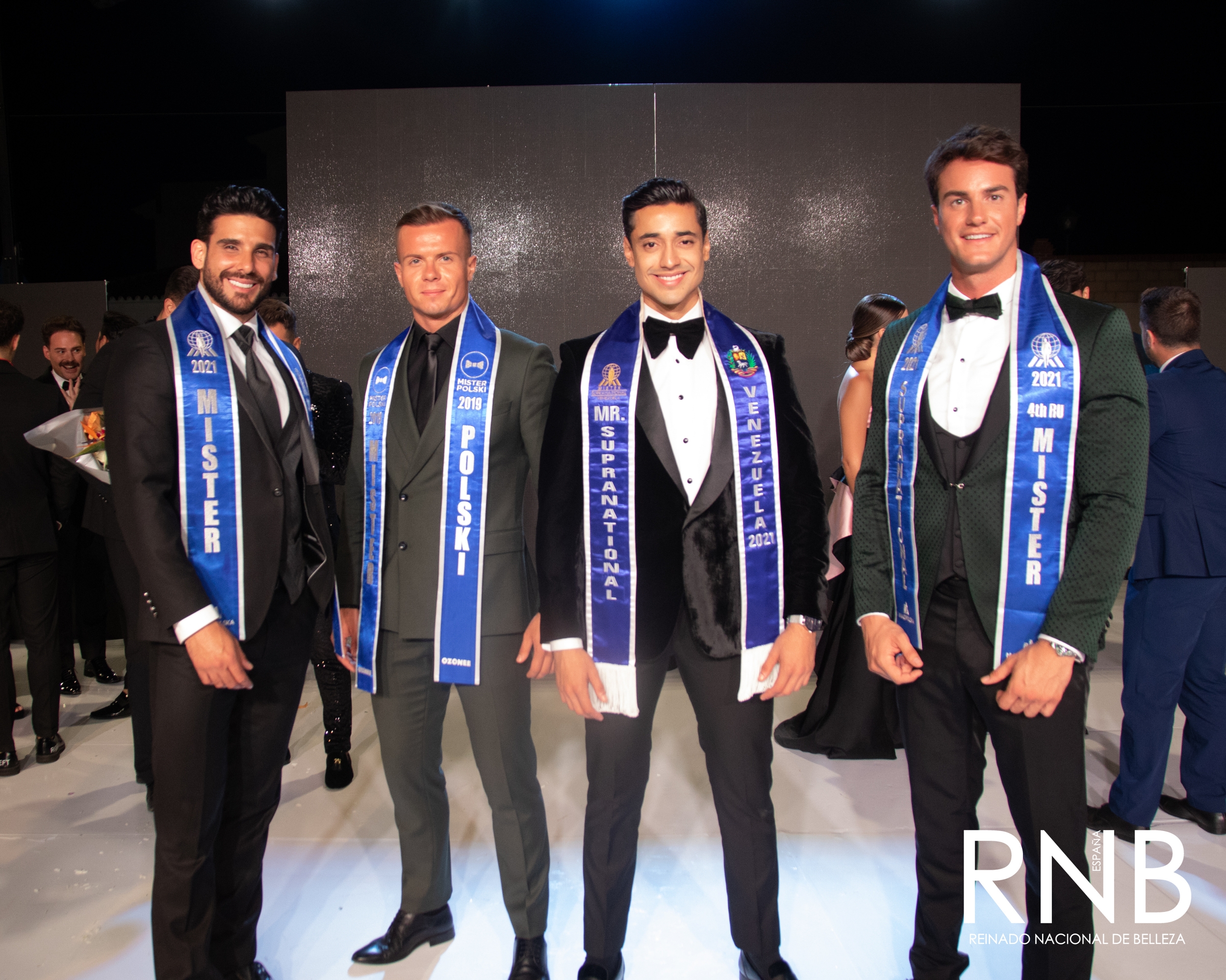 Mister RNB España 2021 Mister Supranational 2021 Varo Vargas Daniel Borzewski William Badell Lucas Muñoz Alonso