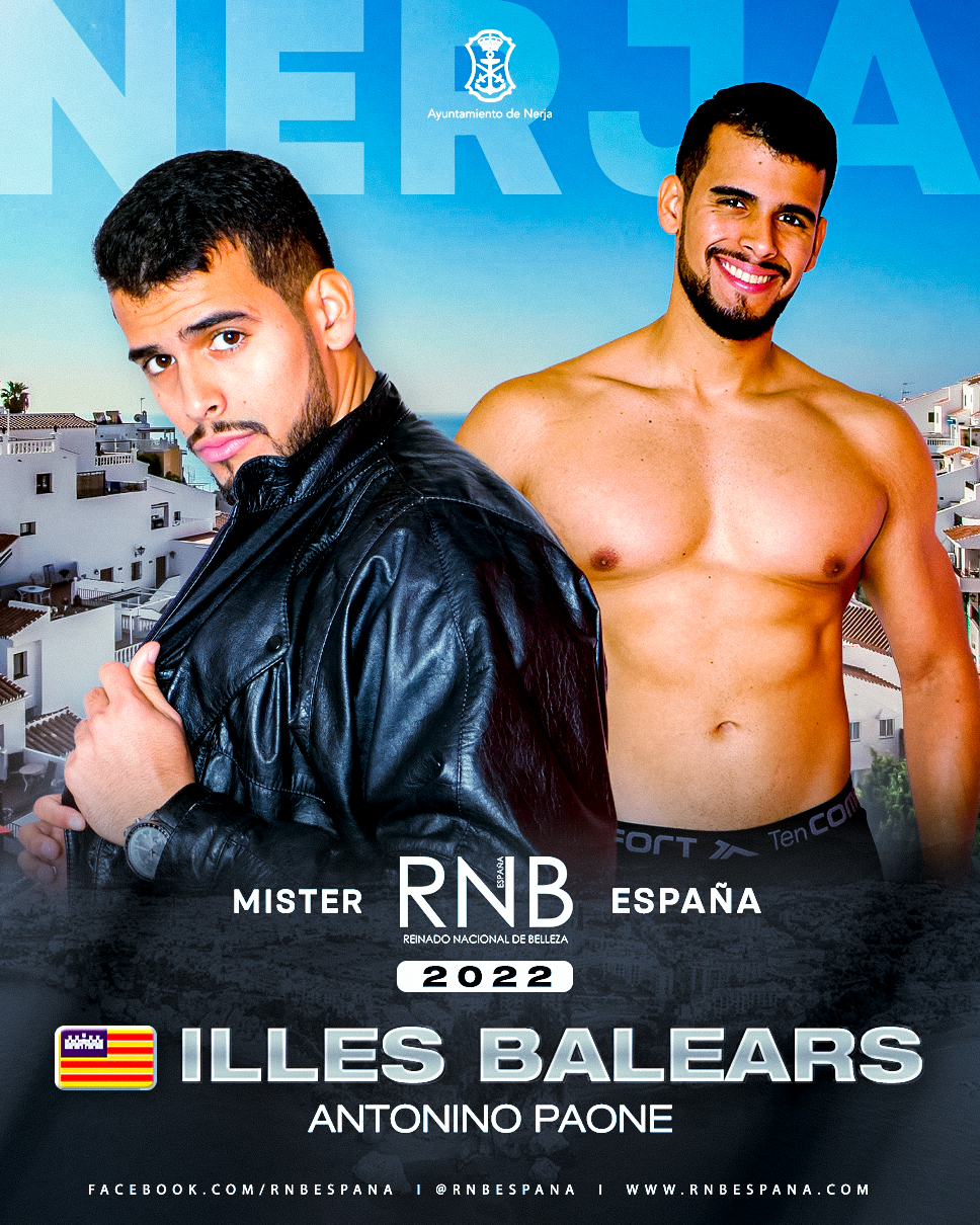 Banner Antonino Paone Mister RNB Illes Balears 2022