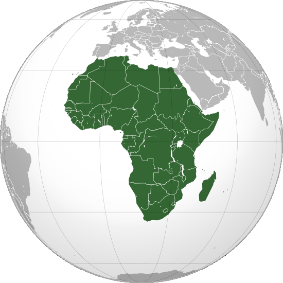 Mapa mundo África