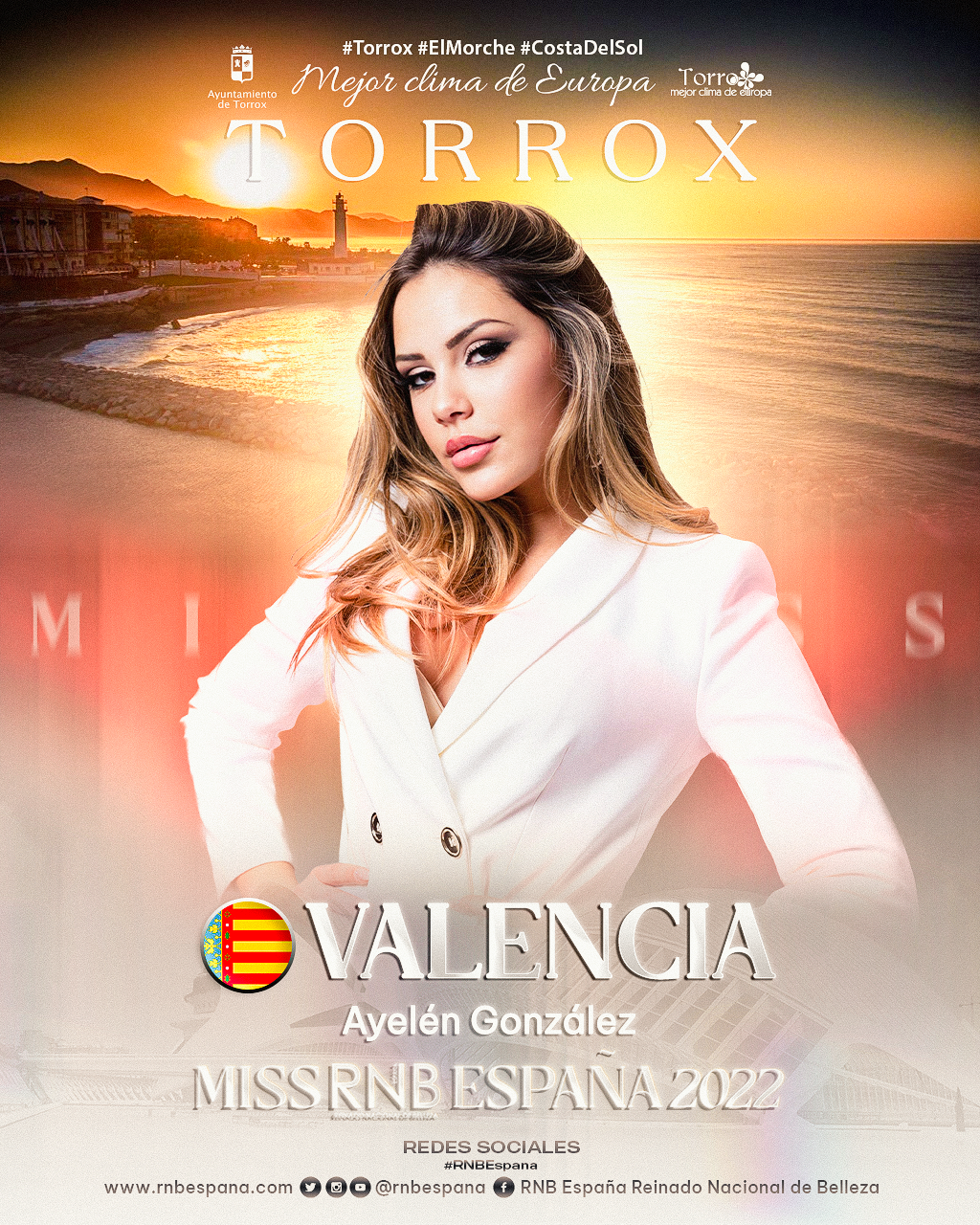 Banner Ayelen Gonzalez Miss RNB Valencia 2022