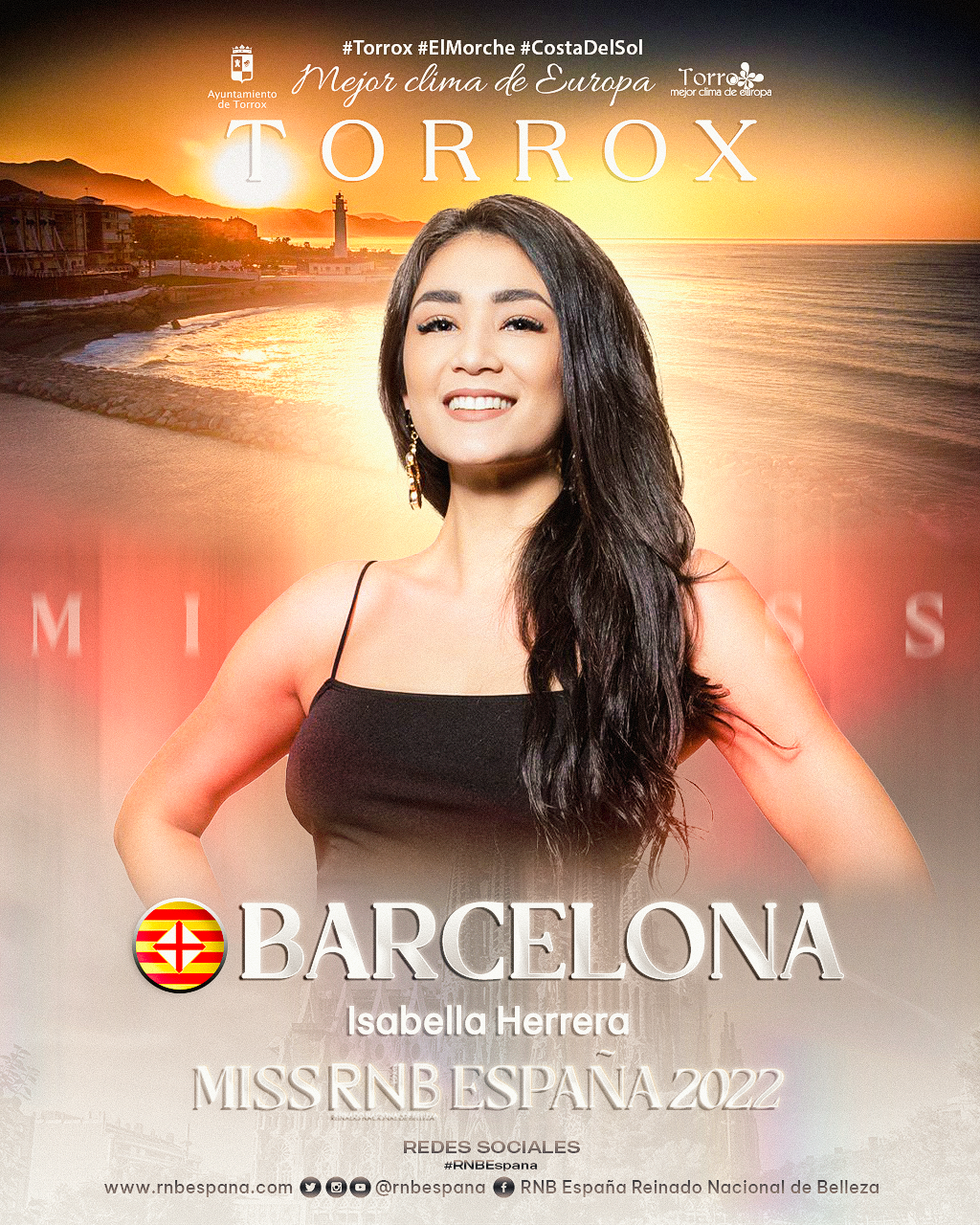 Banner Isabella Herrera Miss RNB Barcelona 2022