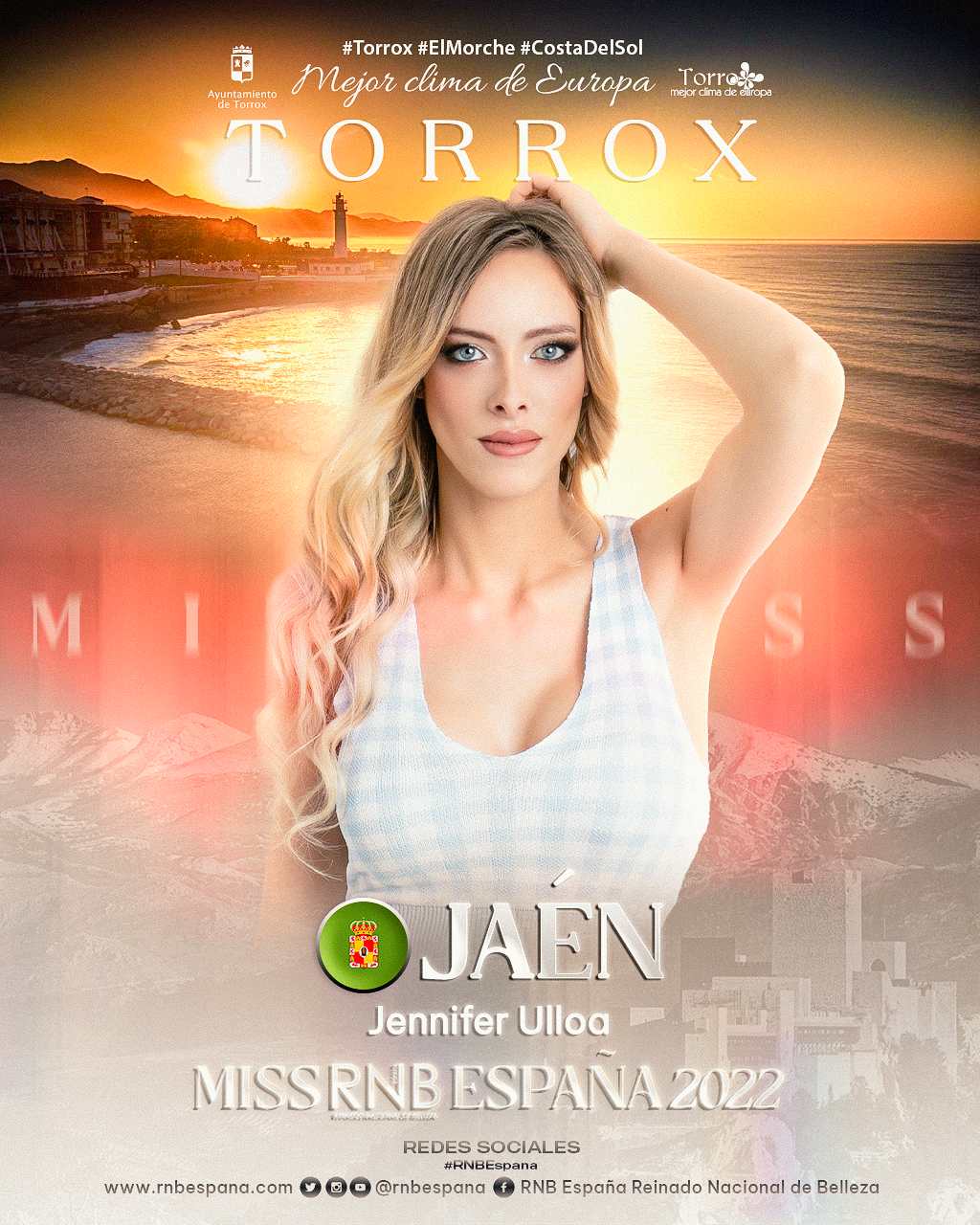 Banner Jennifer Ulloa Miss RNB Jaen 2022