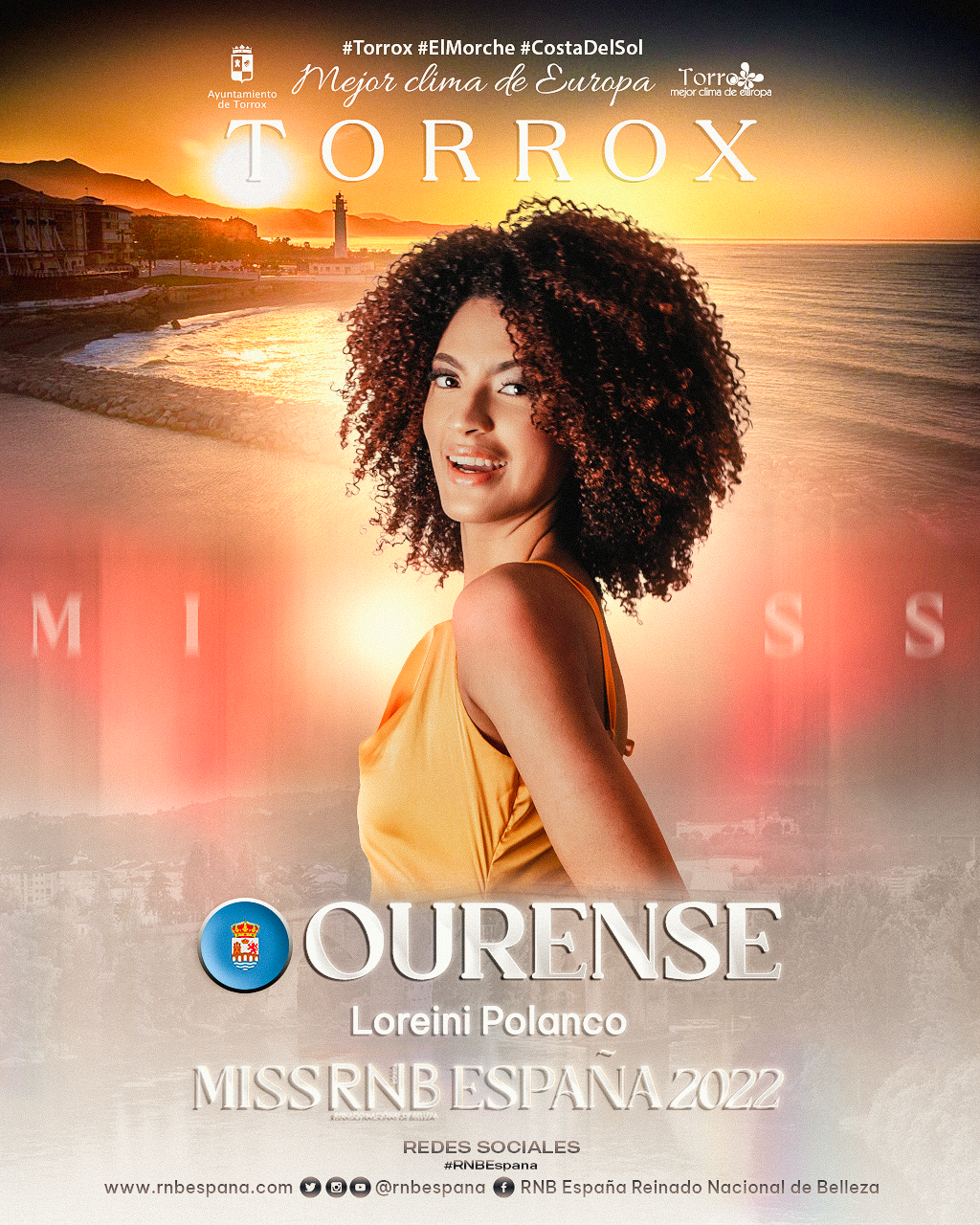 Banner Loreini Polanco Miss RNB Ourense 2022