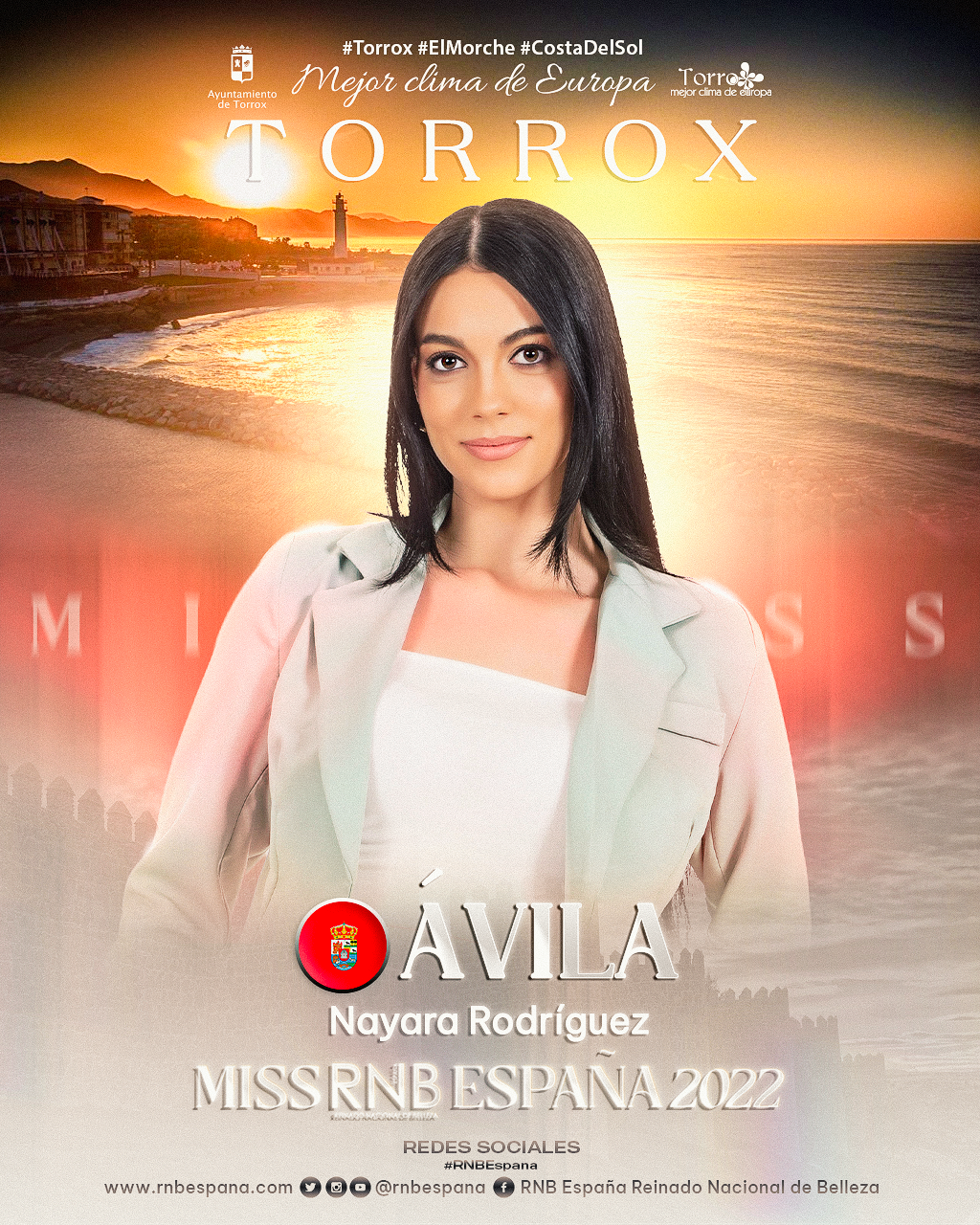 Banner Nayara Rodriguez Miss RNB Avila 2022
