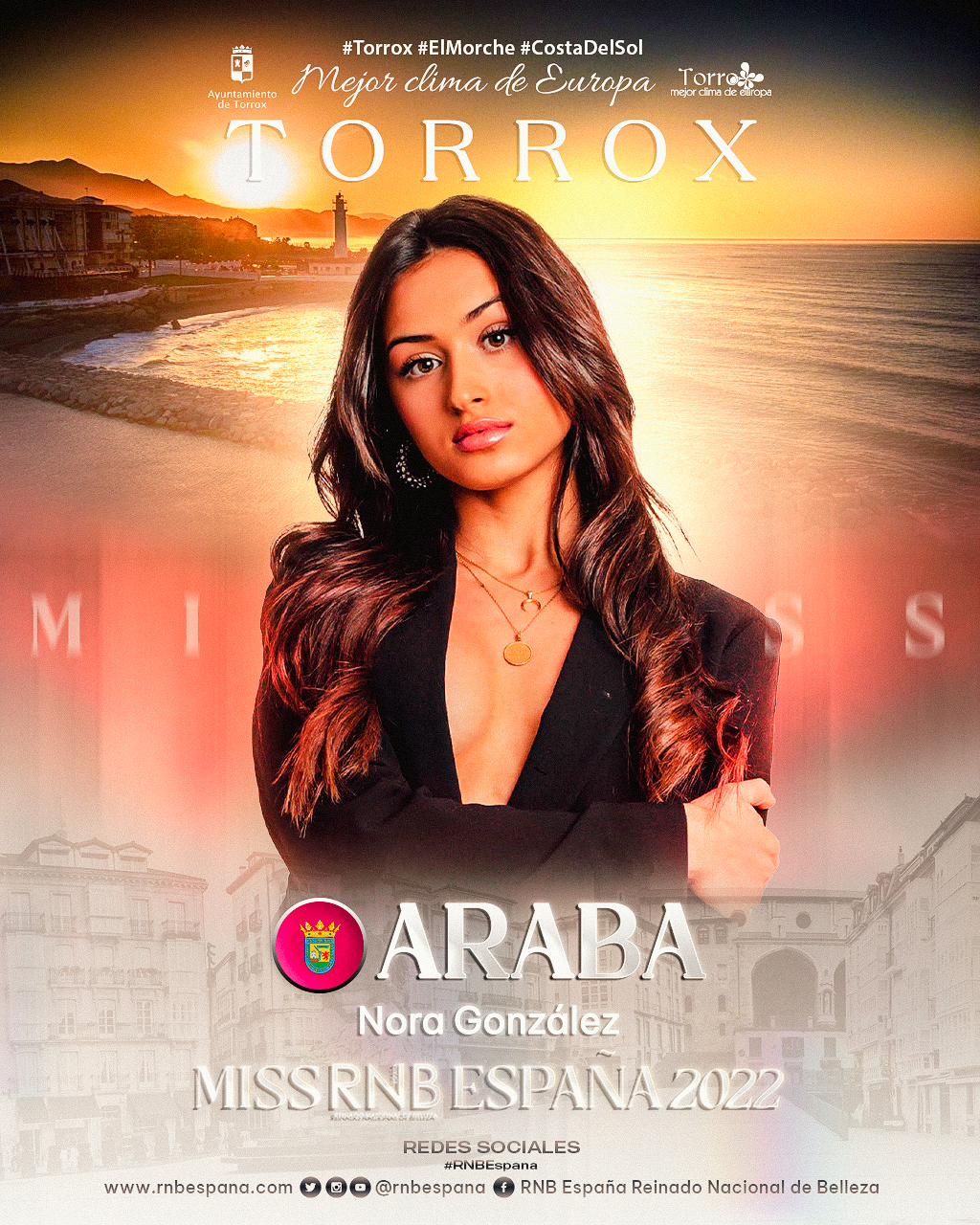Banner Nora Gonzalez Miss RNB Araba 2022