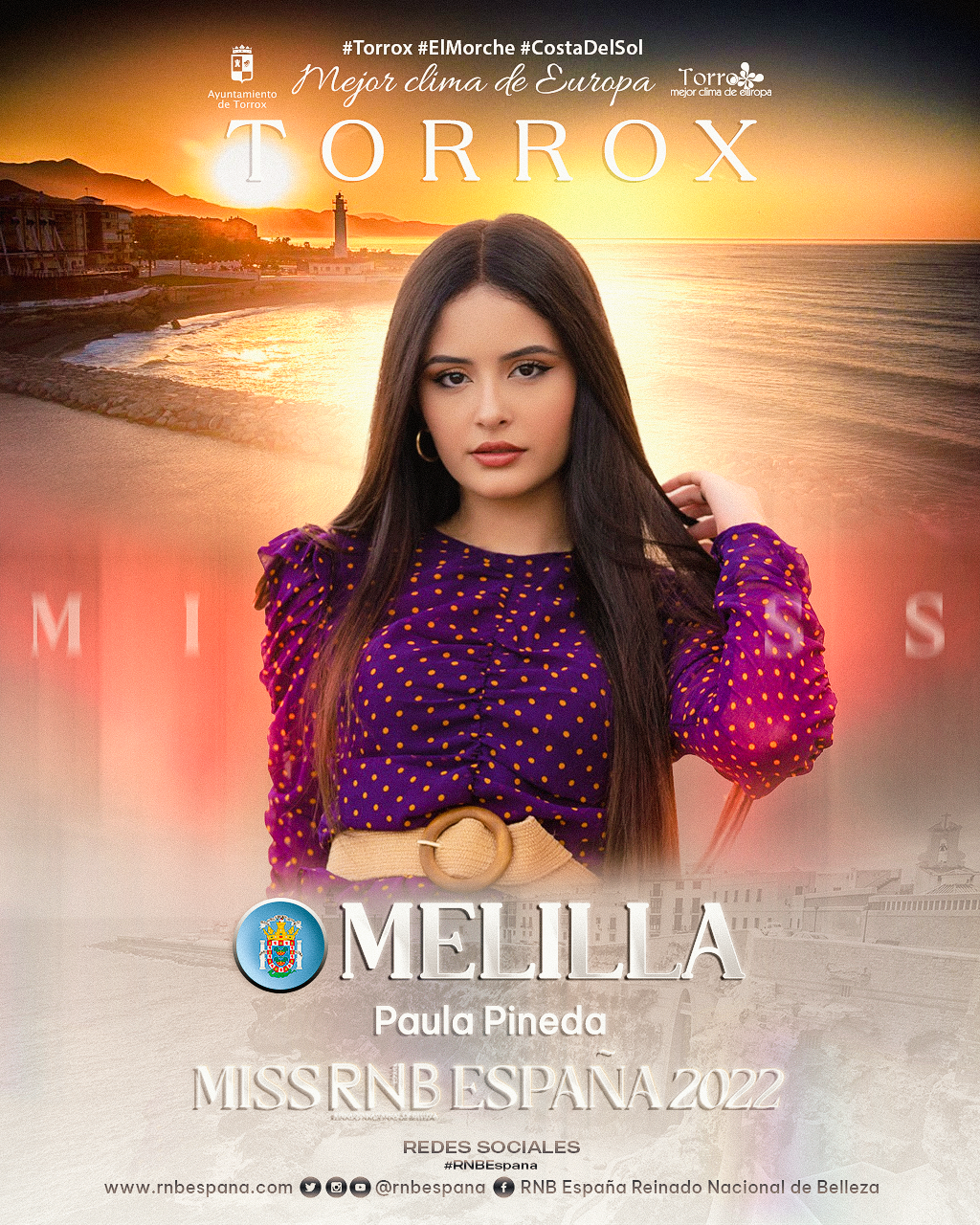 Banner Paula Pineda Miss RNB Melilla 2022