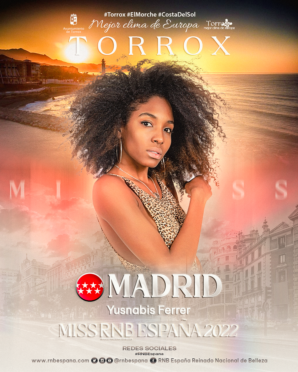 Banner Yusnabis Ferrer Miss RNB Madrid 2022