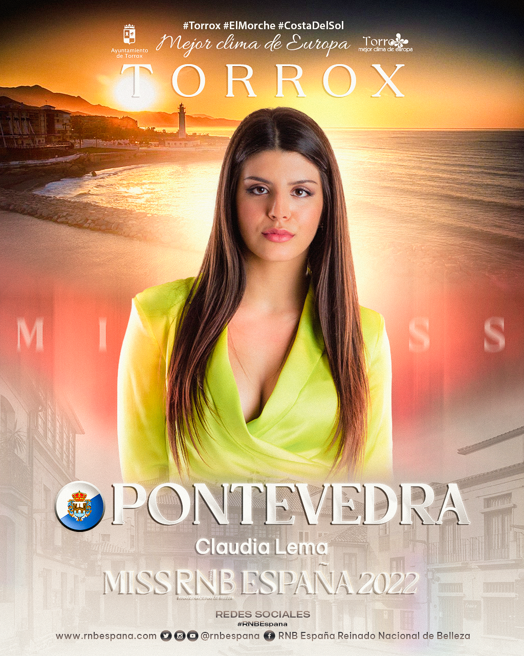 Banner Claudia Lema Miss RNB Pontevedra 2022