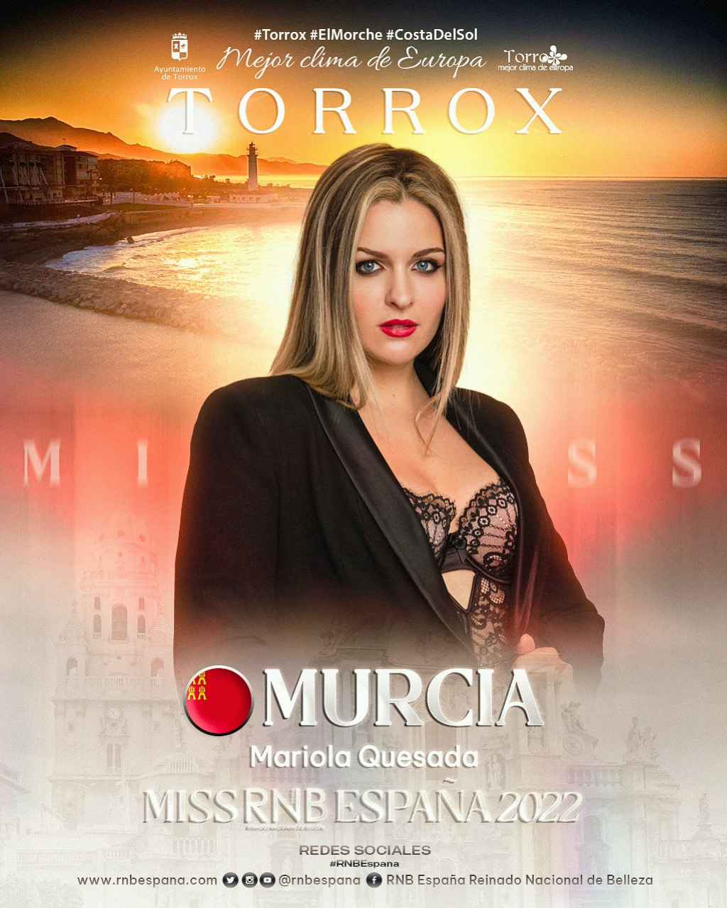 Banner Mariola Quesada Miss RNB Murcia 2022