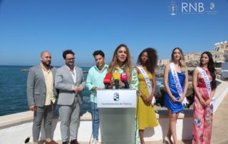 Rueda de prensa Miss RNB España 2022 en Torrox Concejala Diputacion de Malaga Sandra Extremera Lopez
