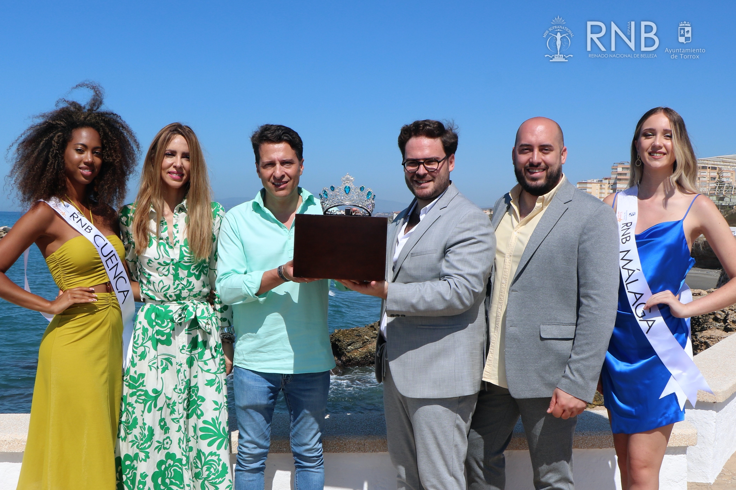 Rueda de prensa Miss RNB España 2022 en Torrox Presentacion Corona George Wittels