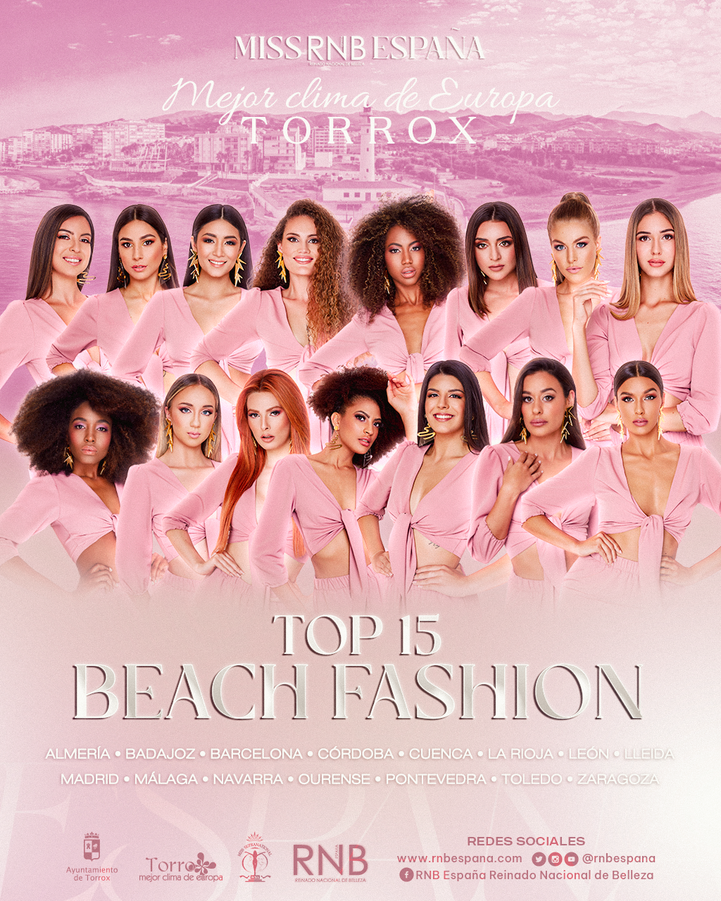 Top 15 Mejor Cuerpo Miss RNB España 2022 en Torrox
