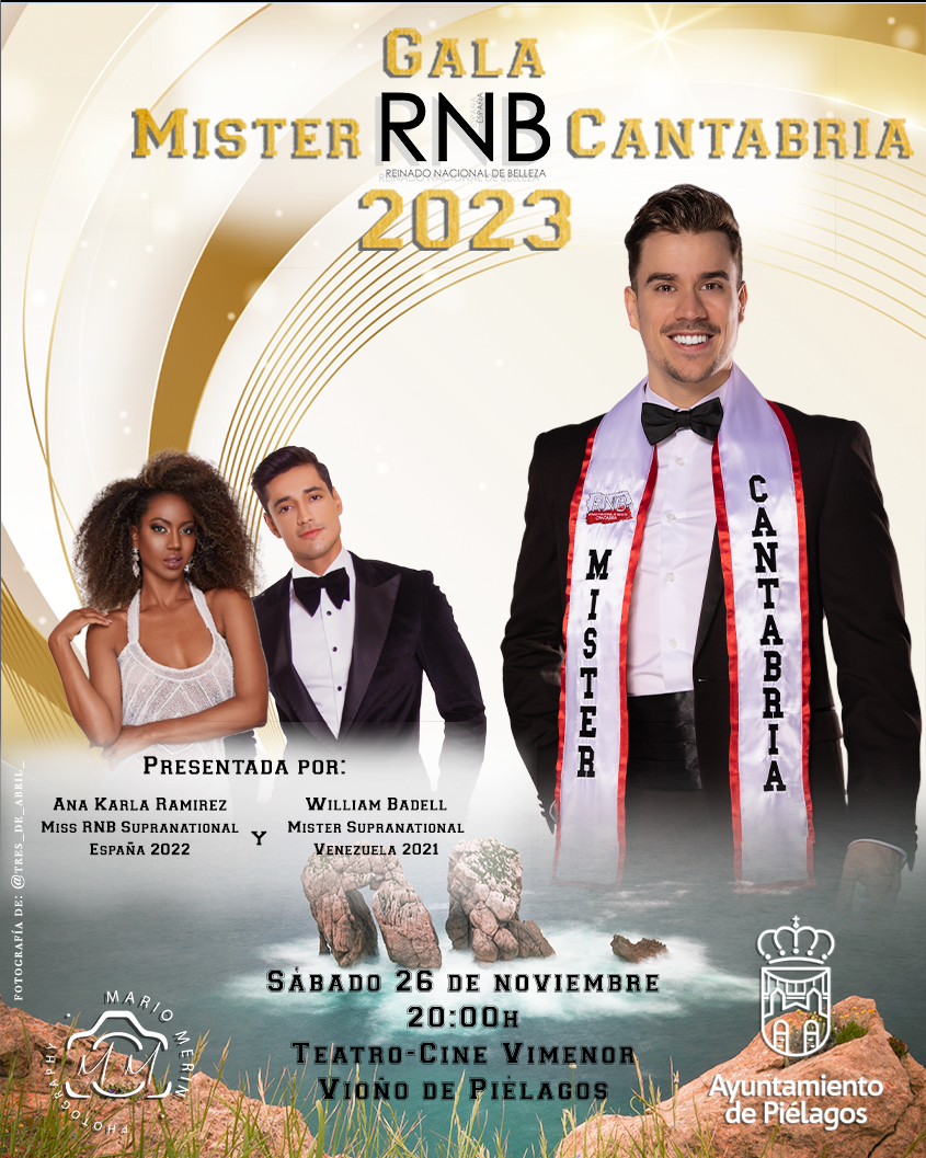 Cartel Mister RNB Cantabria 2023 en Pielagos