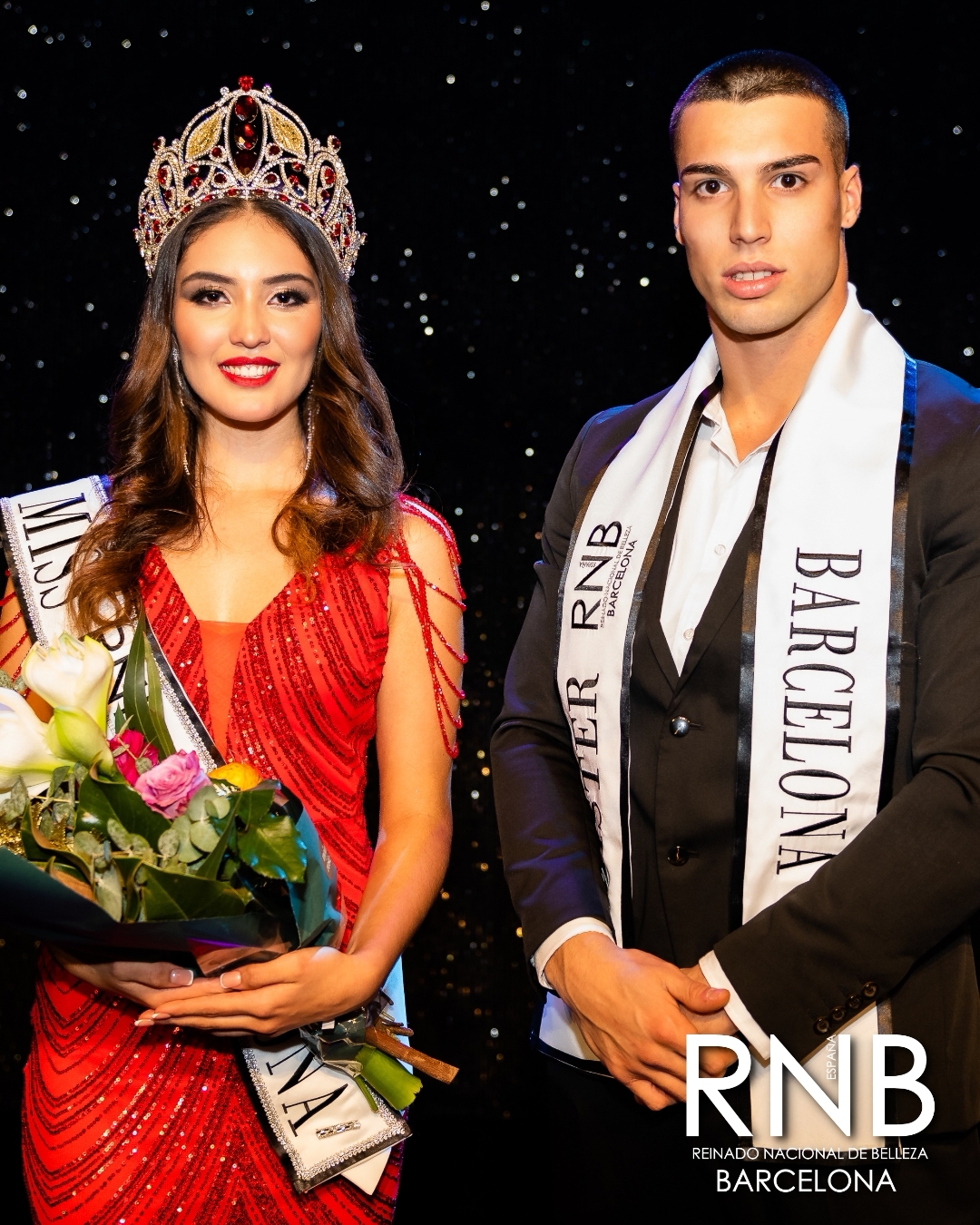 Miss RNB Barcelona 2023 Ainhoa Hernandez y Mister RNB Barcelona 2023 Alex Calamardo 1