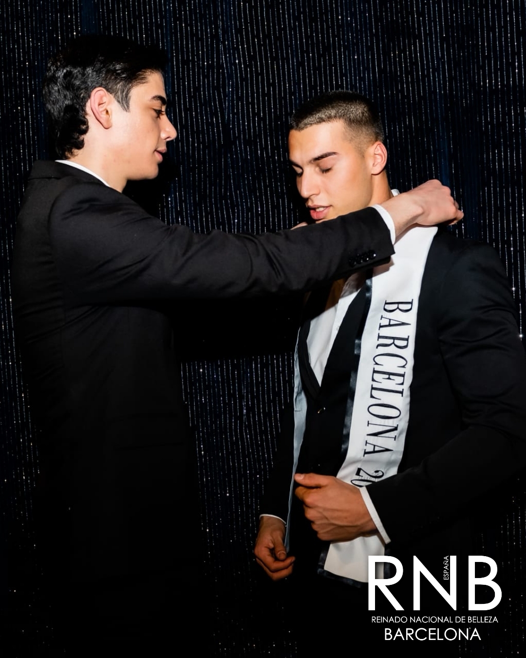 Mister RNB Barcelona 2022 Miquel Ruiz y Mister RNB Barcelona 2023 Alex Calamardo