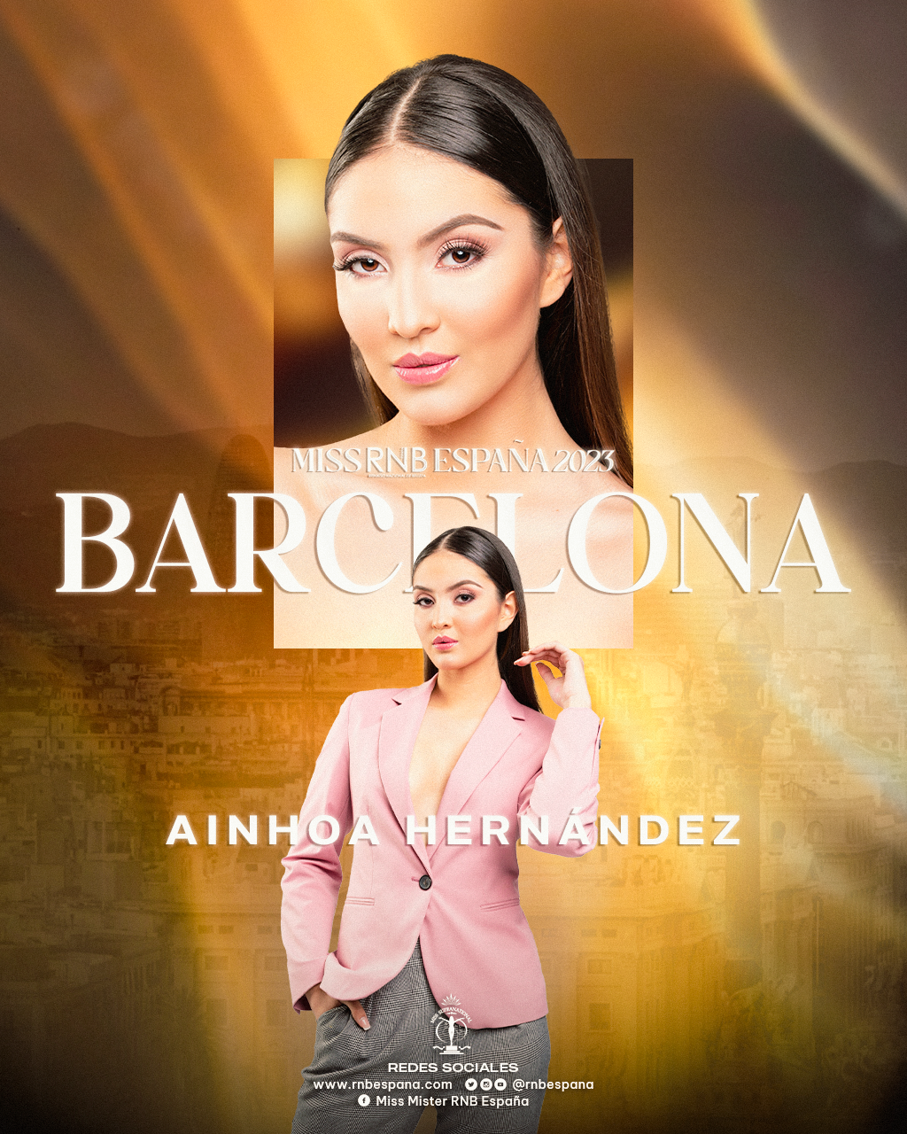 Banner Miss RNB Barcelona 2023 Ainhoa Hernandez