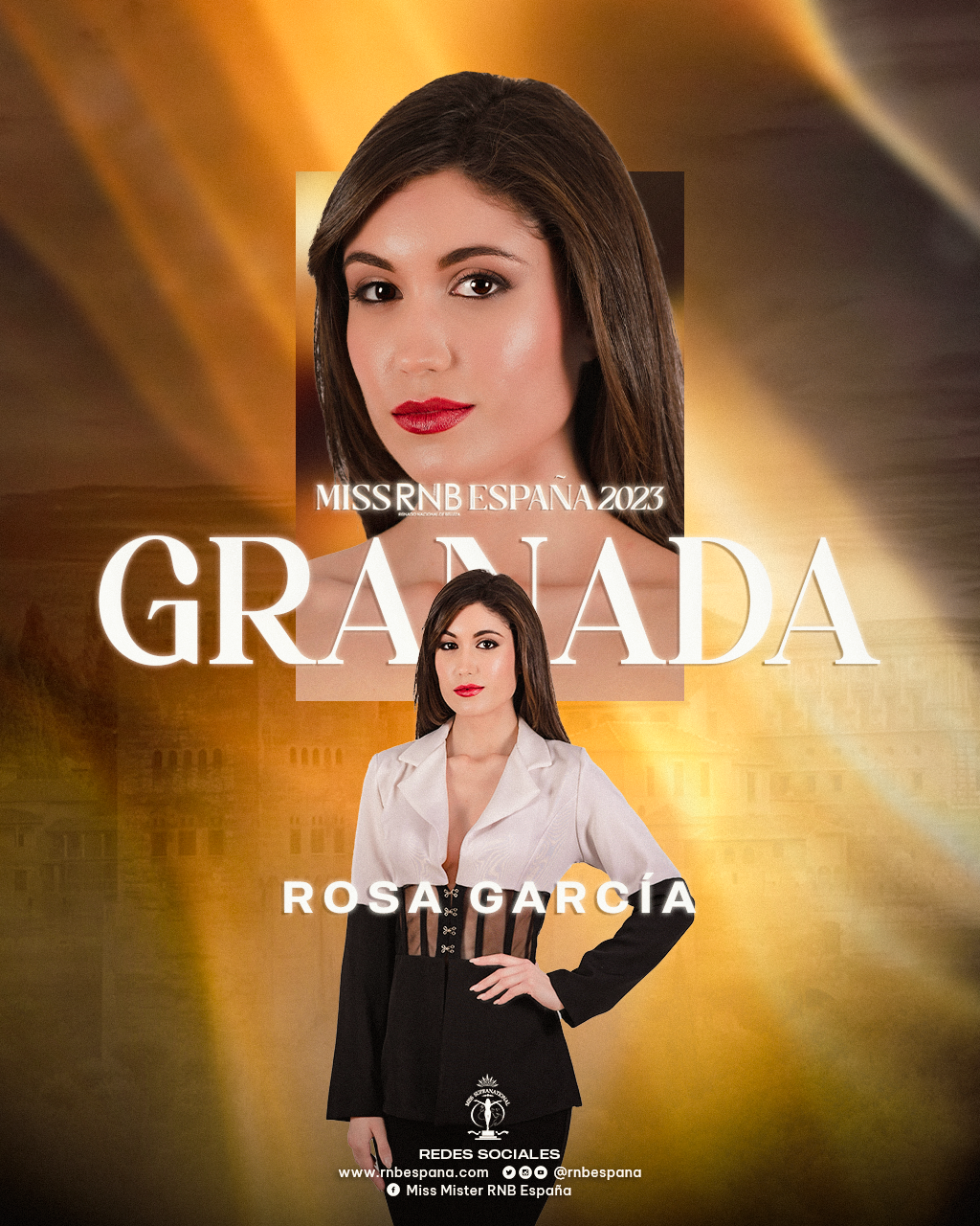 Banner Miss RNB Granada 2023 Rosa Garcia
