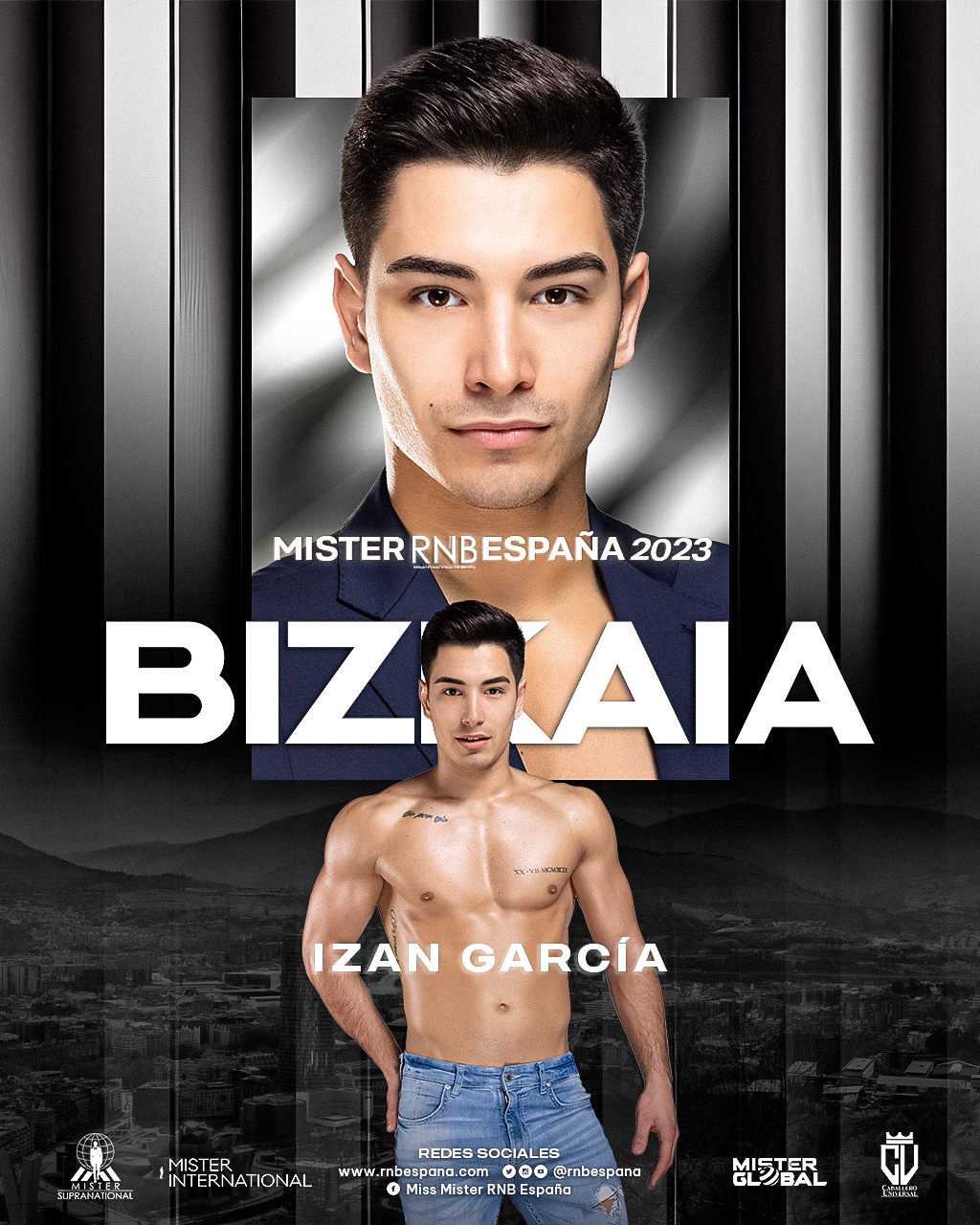 Mister RNB Bizkaia 2023 Izan Garcia Banner