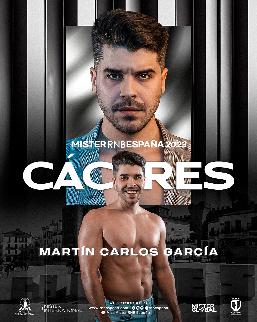 Mister RNB Caceres 2023 Martin Carlos Garcia Banner