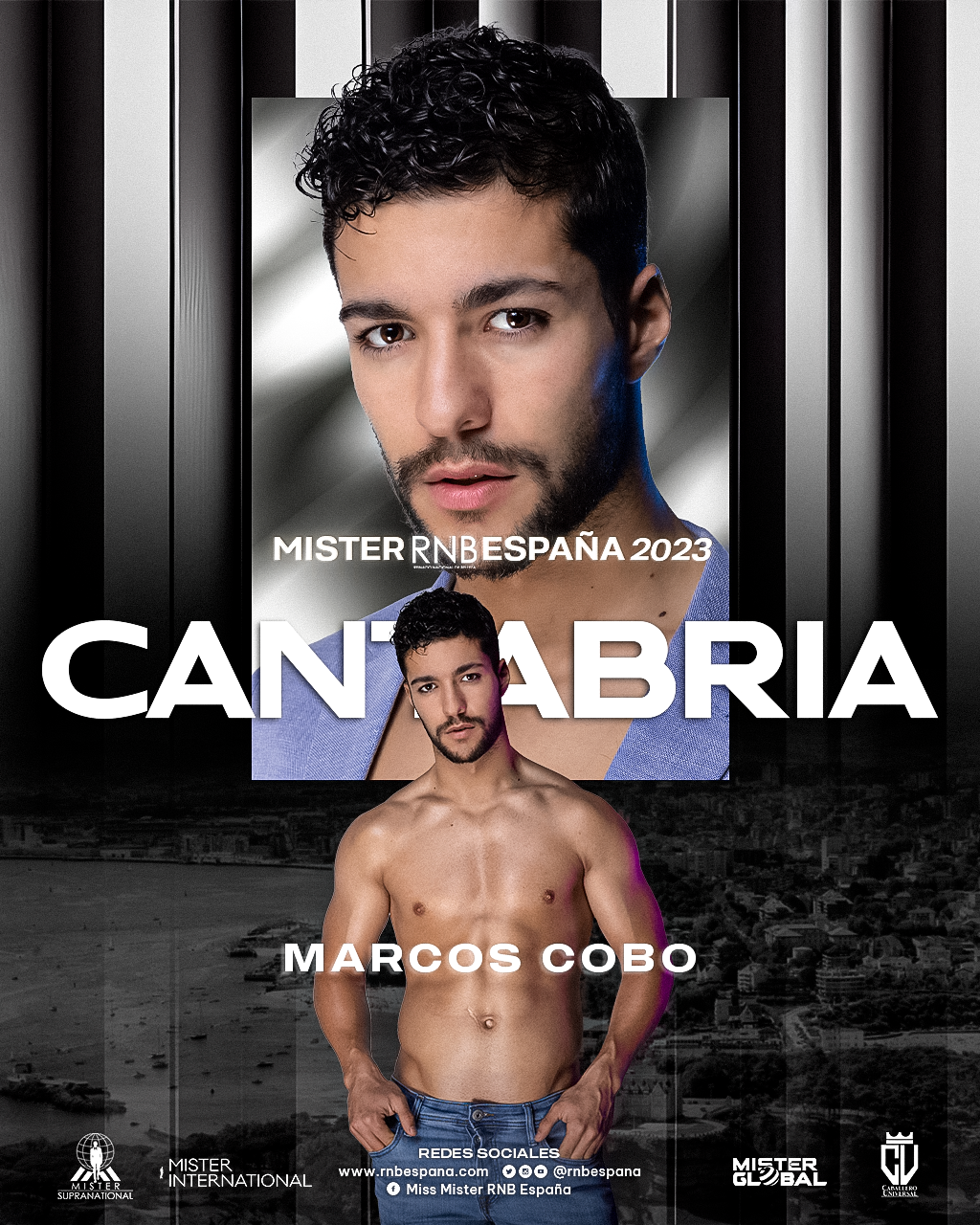 Mister RNB Cantabria 2023 Marcos Cobo Banner