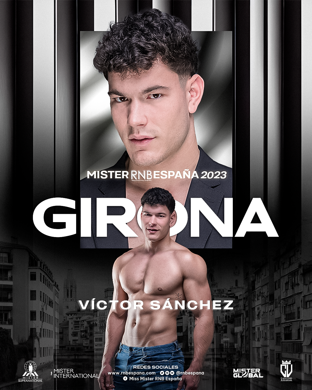 Mister RNB Girona 2023 Victor Sanchez Banner