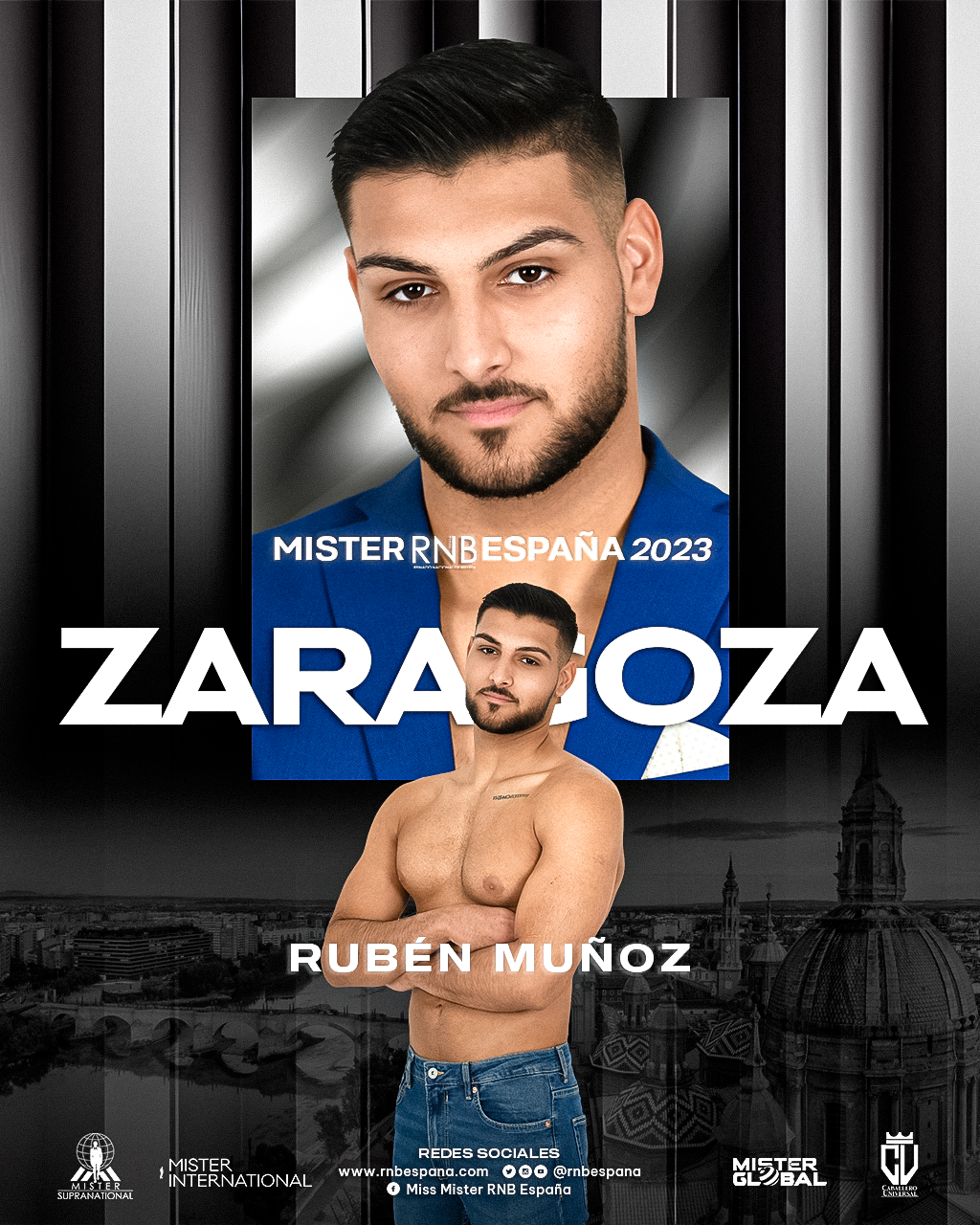 Mister RNB Zaragoza 2023 Ruben Muñoz Banner